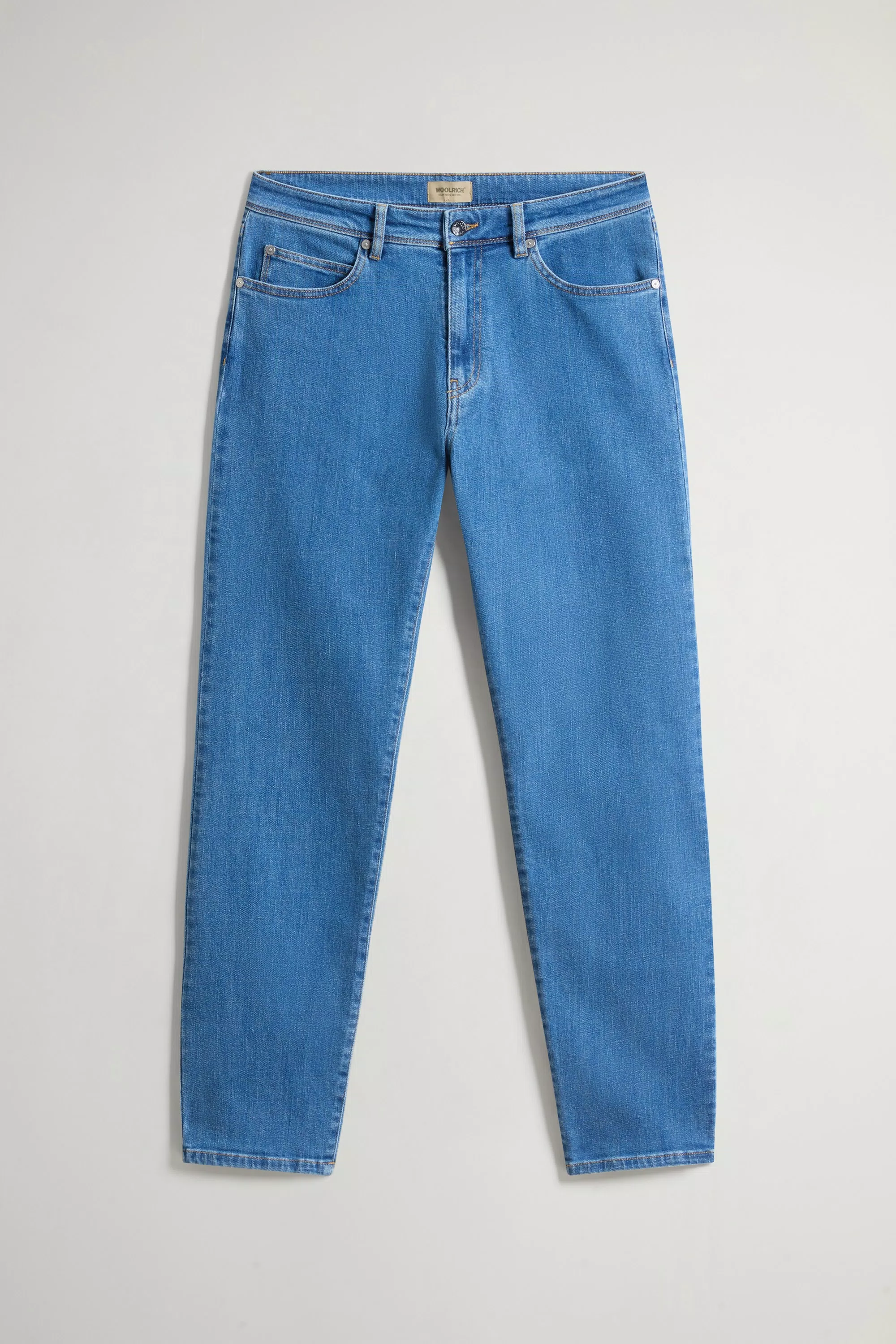 Calças de Denim Elástico - Azul Claro