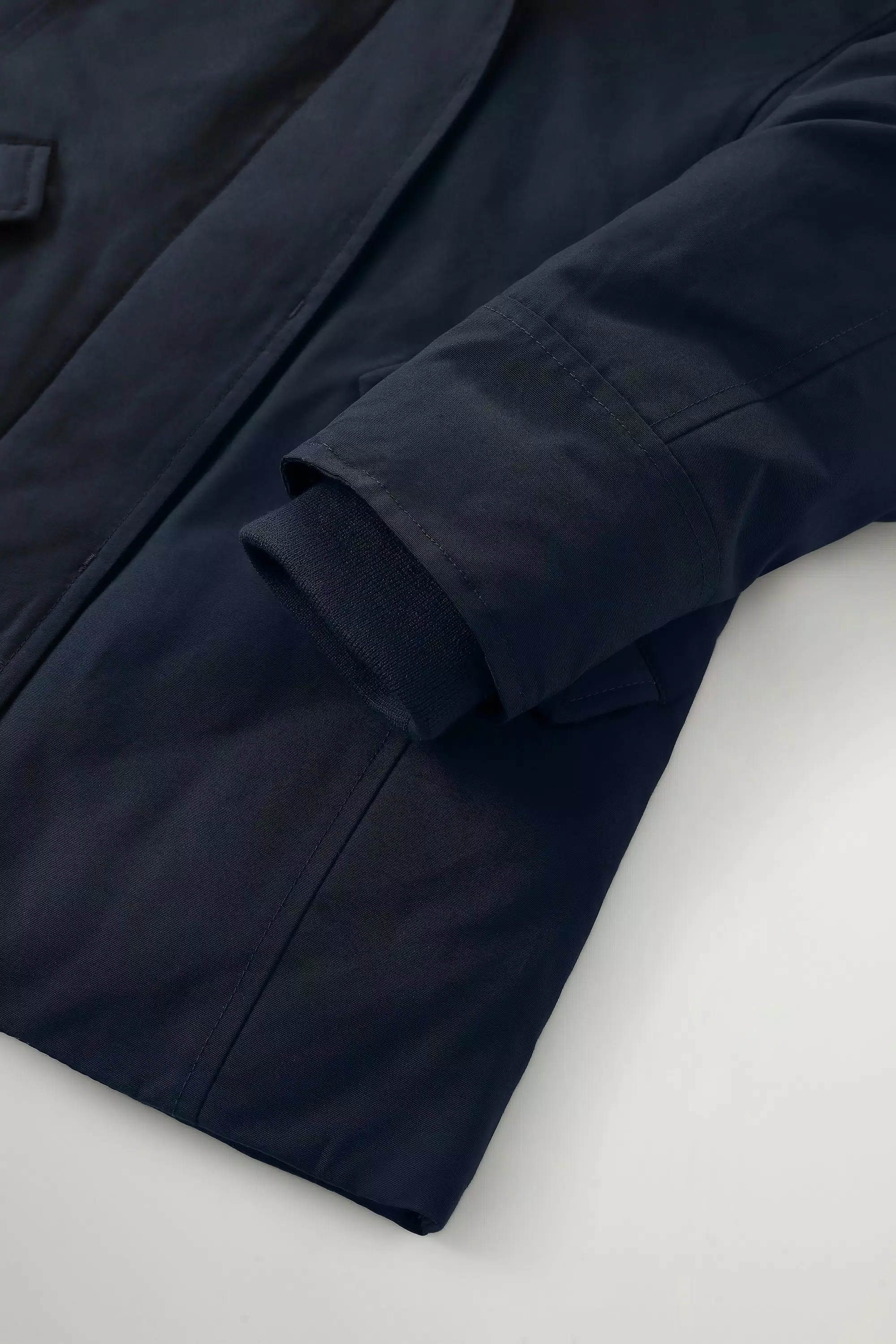 Mantos de Inverno para Meninas com Bordo de Pelo Removível - Azul Melton