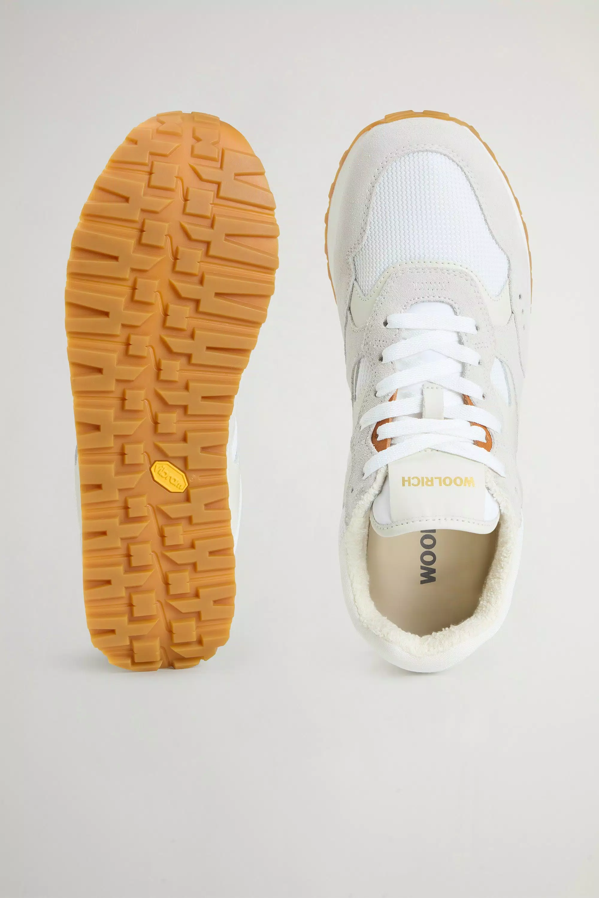 Sapatilhas Gravel em Nylon e Camurça - Branco Branco