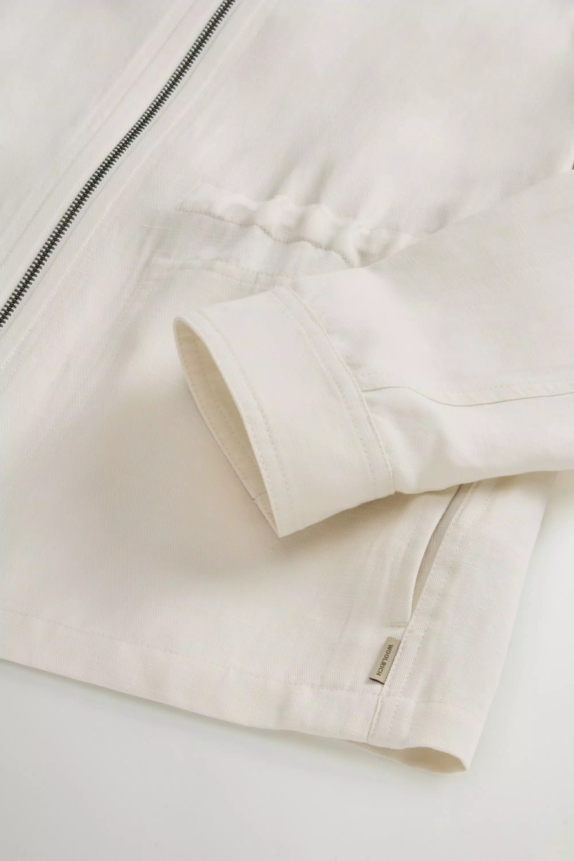 Overshirt em Mistura de Linho - Creme Leite
