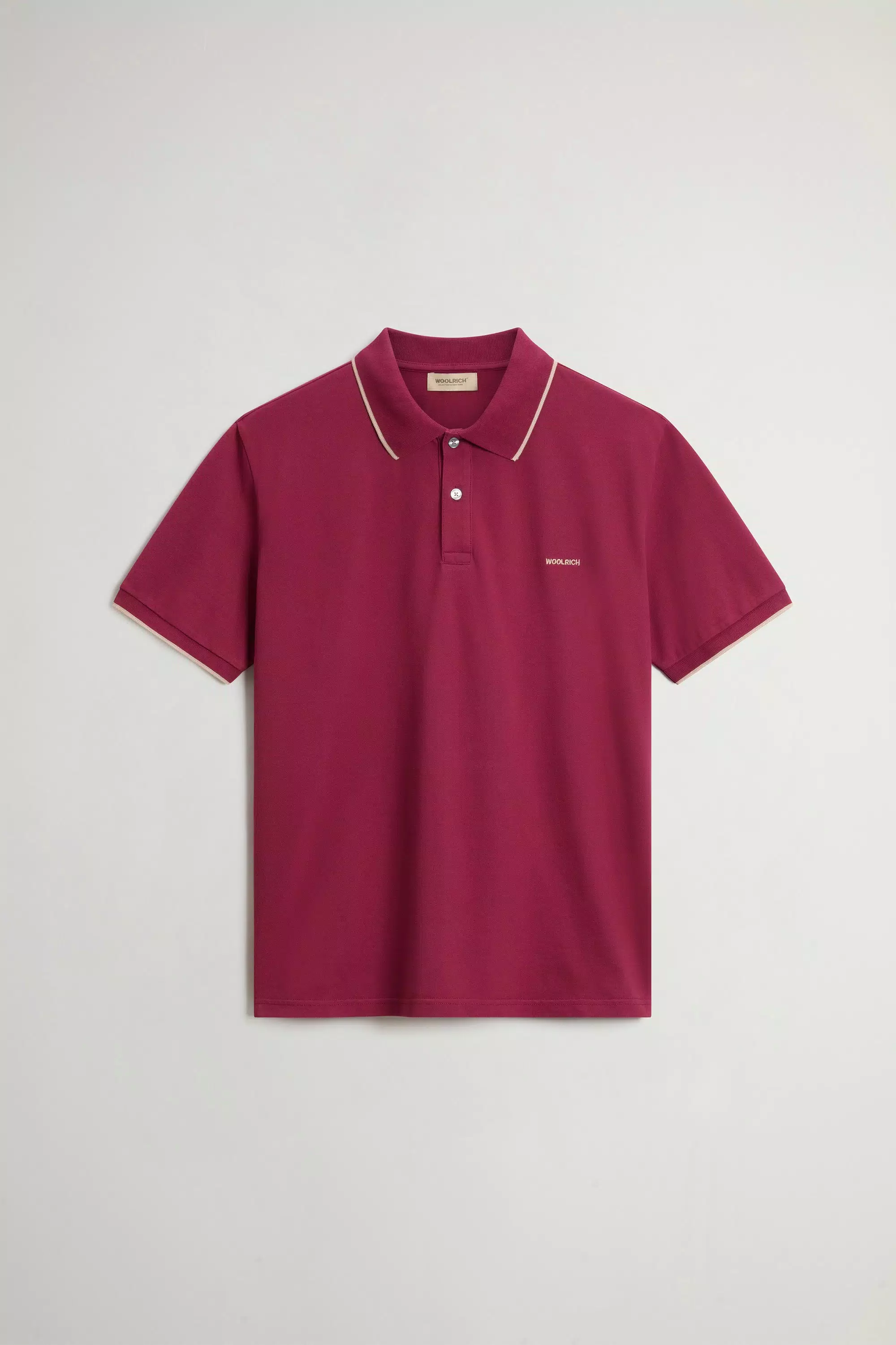 Camisa Polo Monterey em Malha de Algodão Elástico - Rododendro