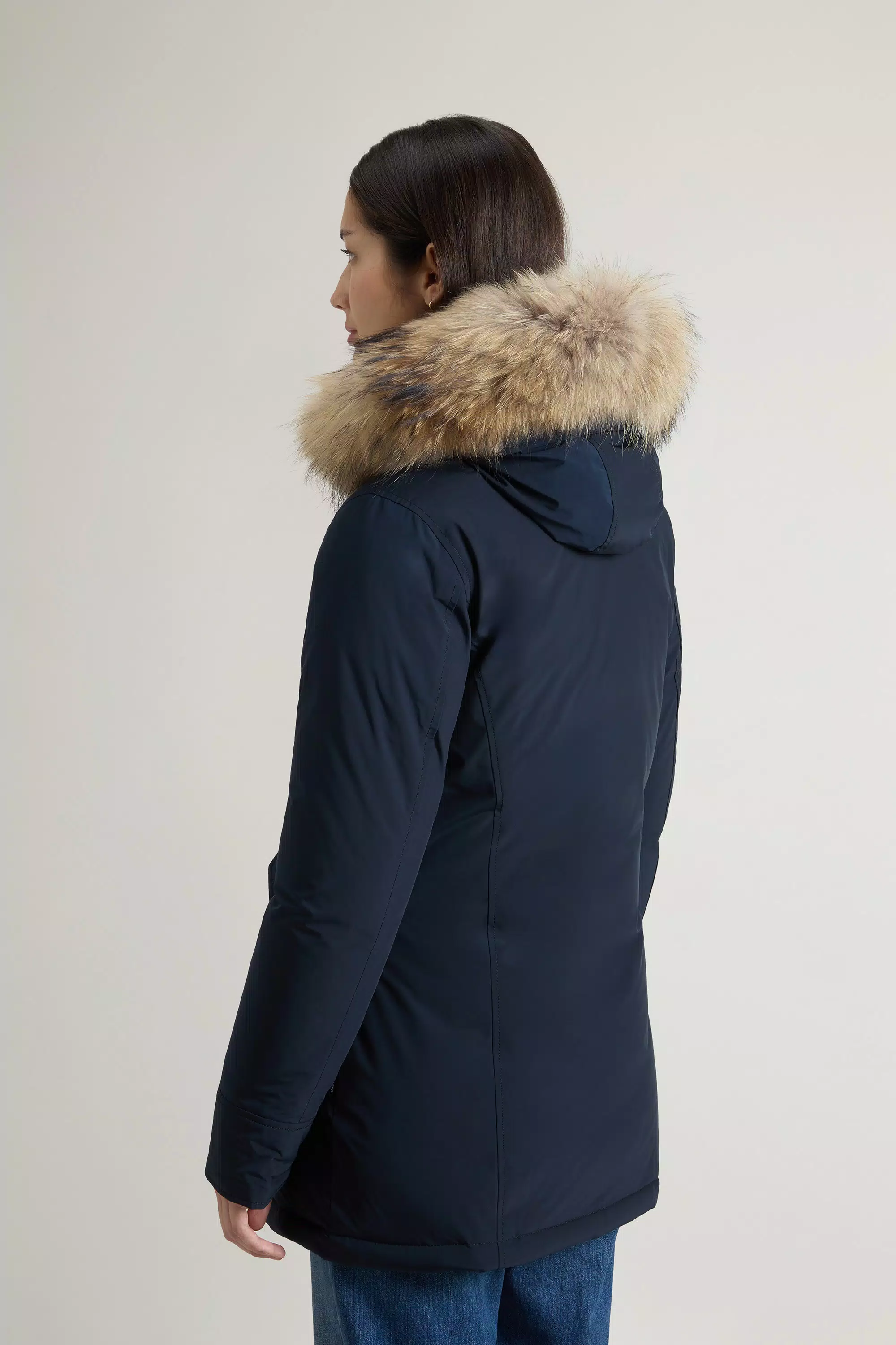 Parka Ártica com Toque Urbano e Pelúcia Removível - Azul Melton