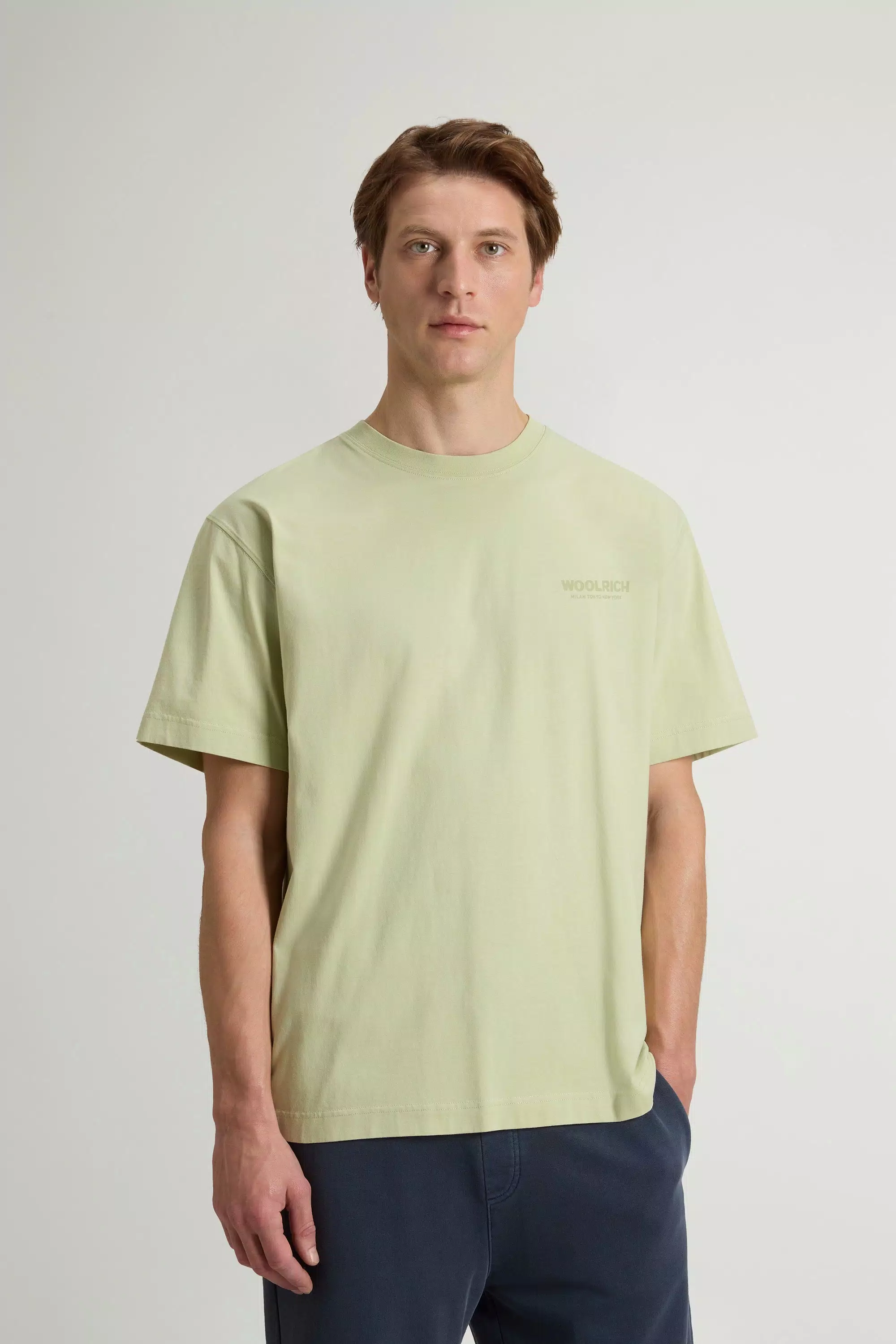 Camiseta de Algodão Puro com Logotipo - Lint