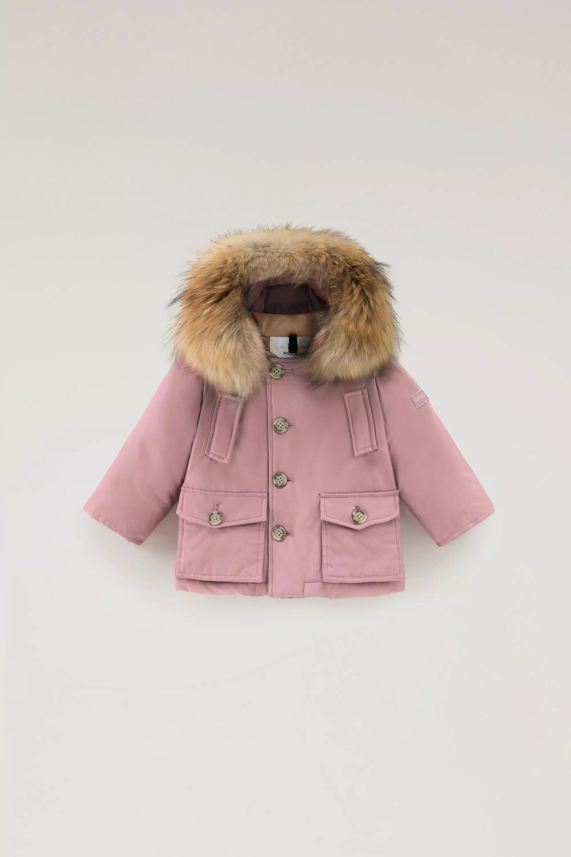 Parka de Tecido Ramar para Bebês com Detalhe Removível de Pele - Woodrose
