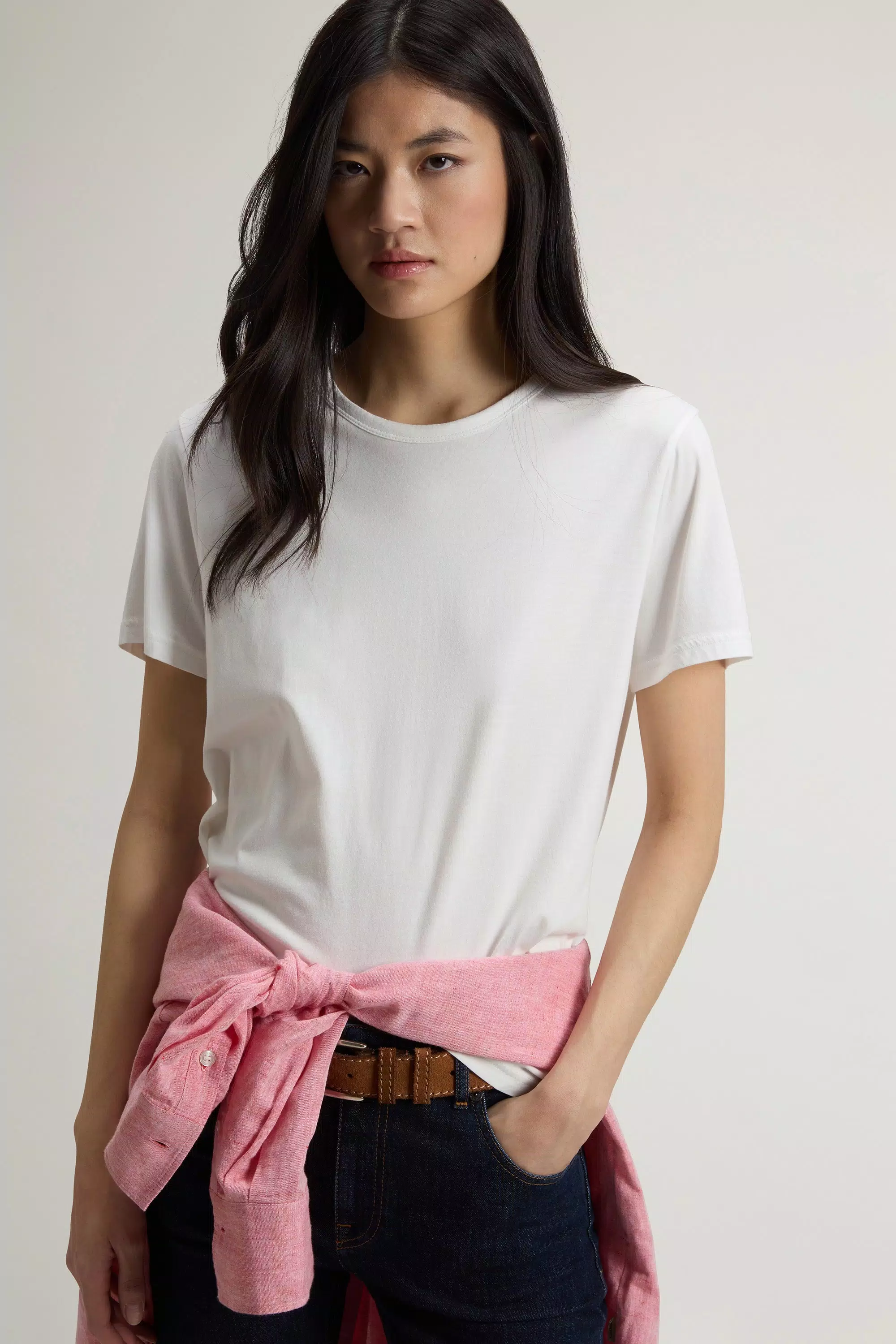 Camisola de Luxo em Mistura de Algodão - Branco Ártico