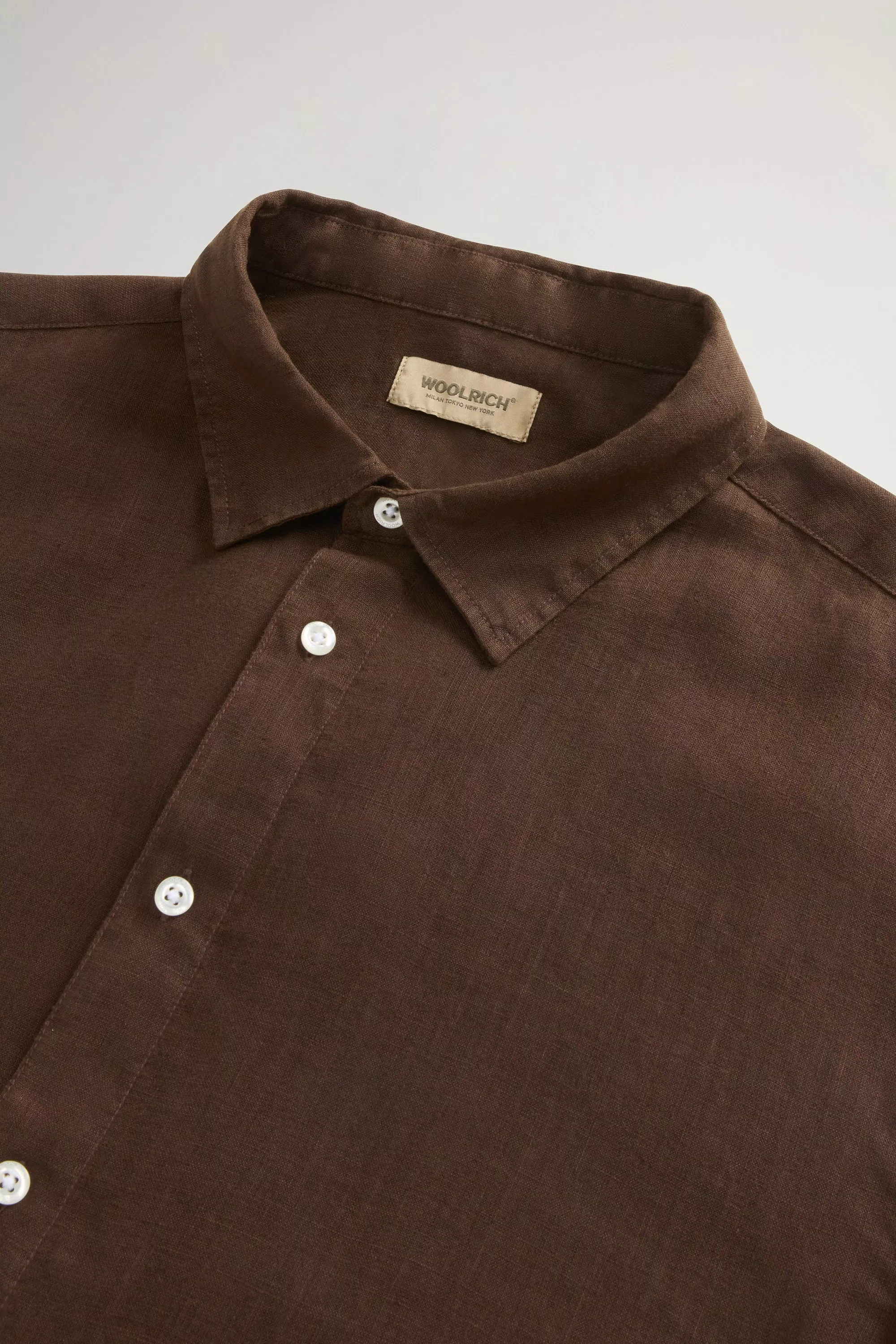 Camisa de Linho 100% Puro com Pintura de Tecido - Preto Cinza