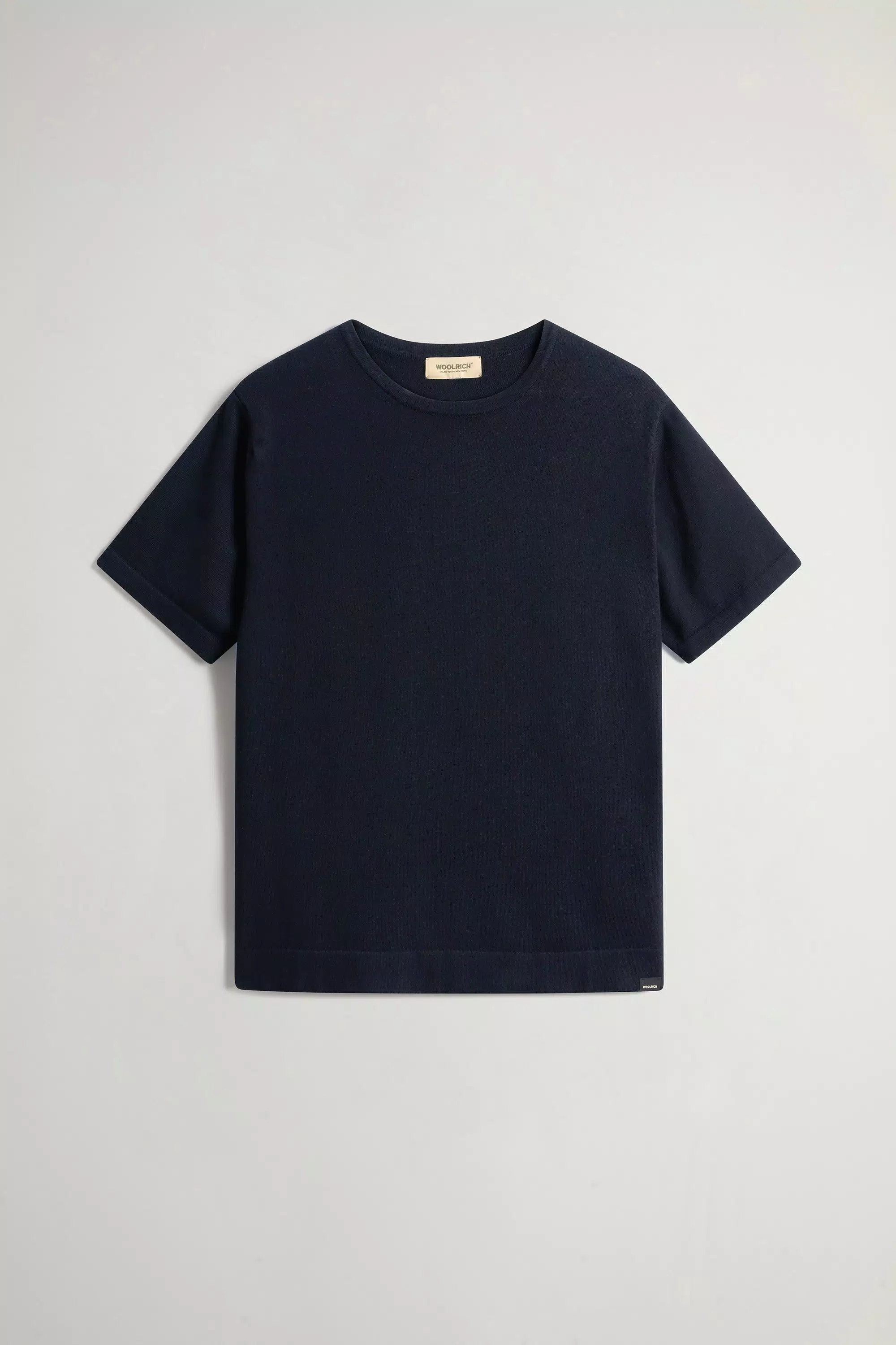 Camiseta de Malha de Algodão 100% Puro - Azul Melton