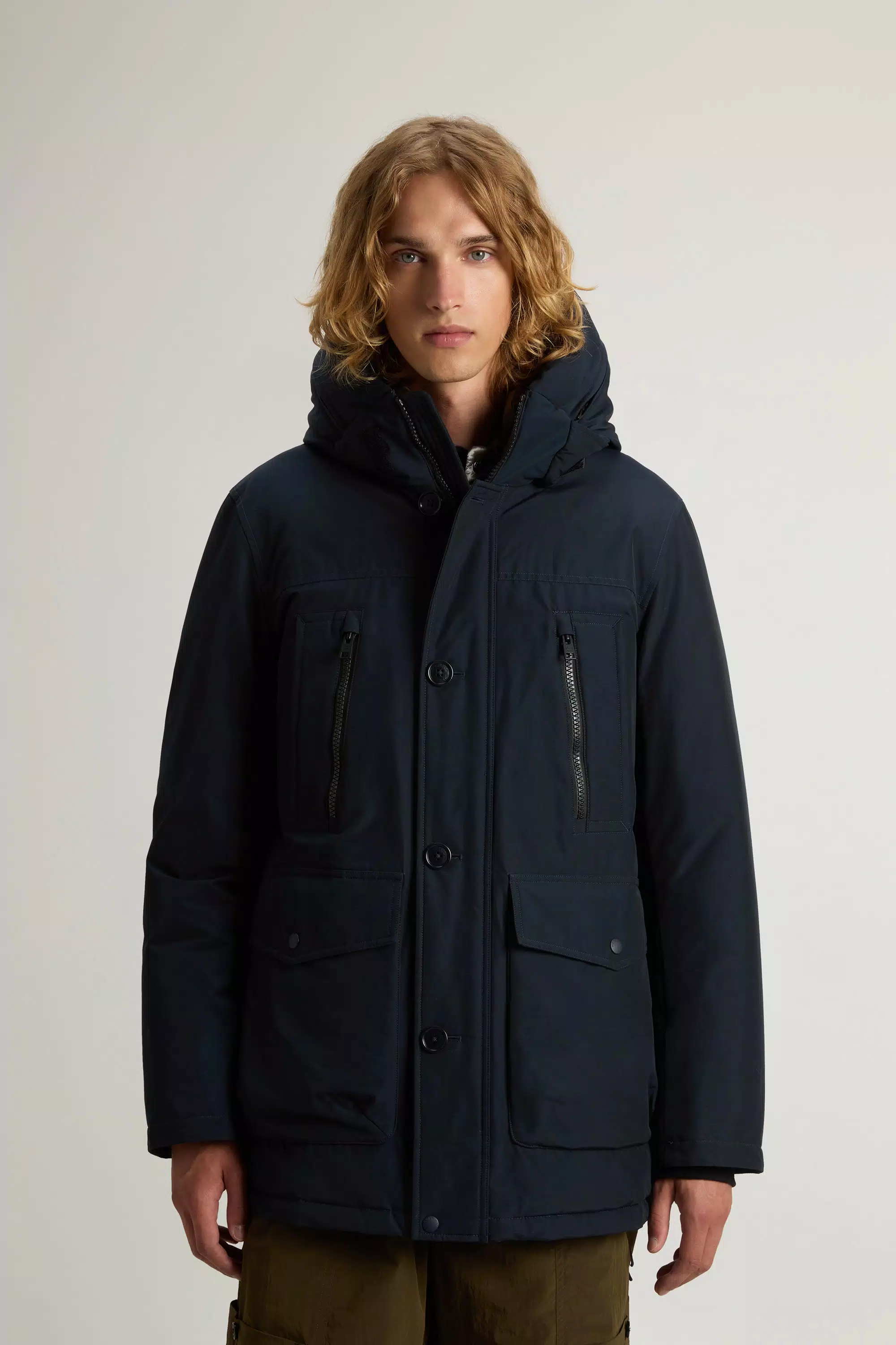 Parka Ártica Evolution em Tecido Ramar - Azul Melton