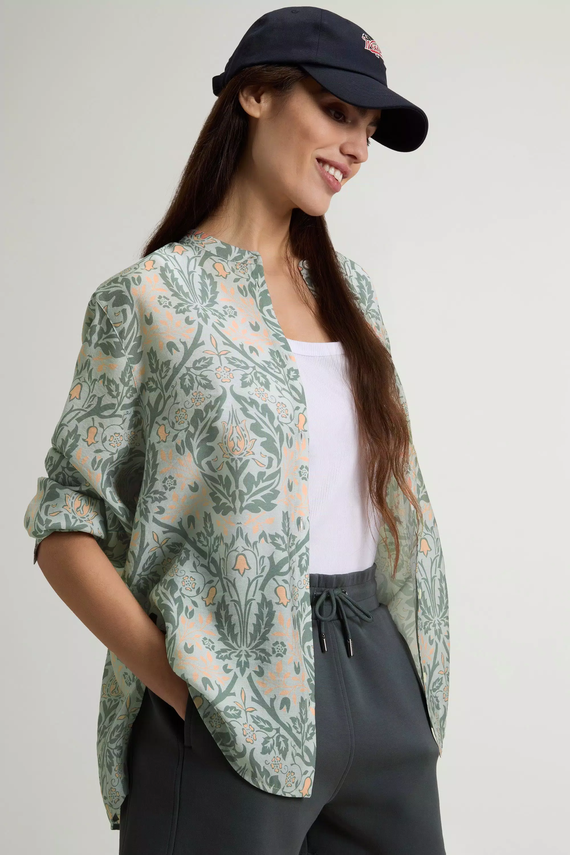 Camisa em Mistura de Lyocell - Linha Floral Alpina