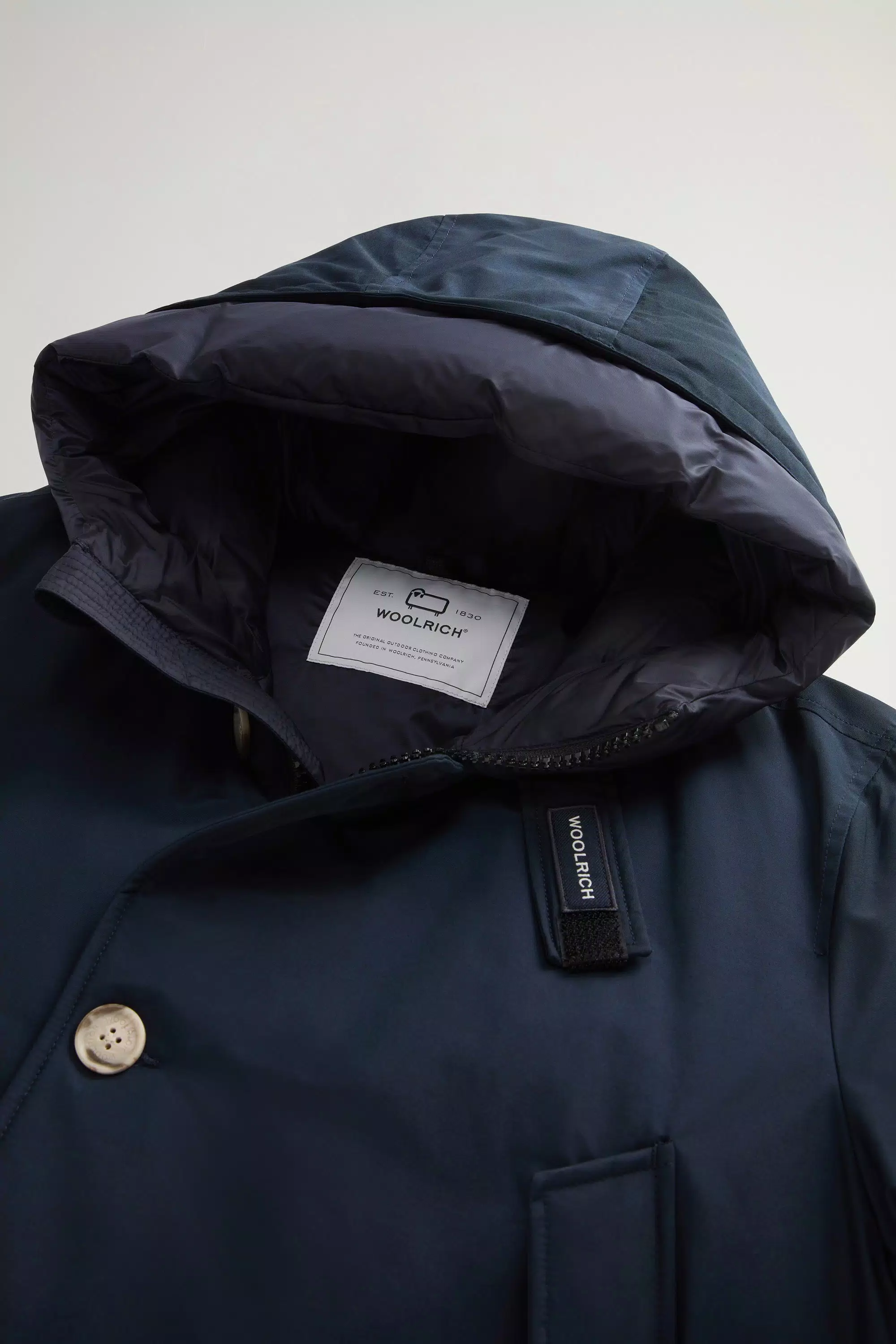 Parka Ártica em Tecido Ramar - Azul Melton