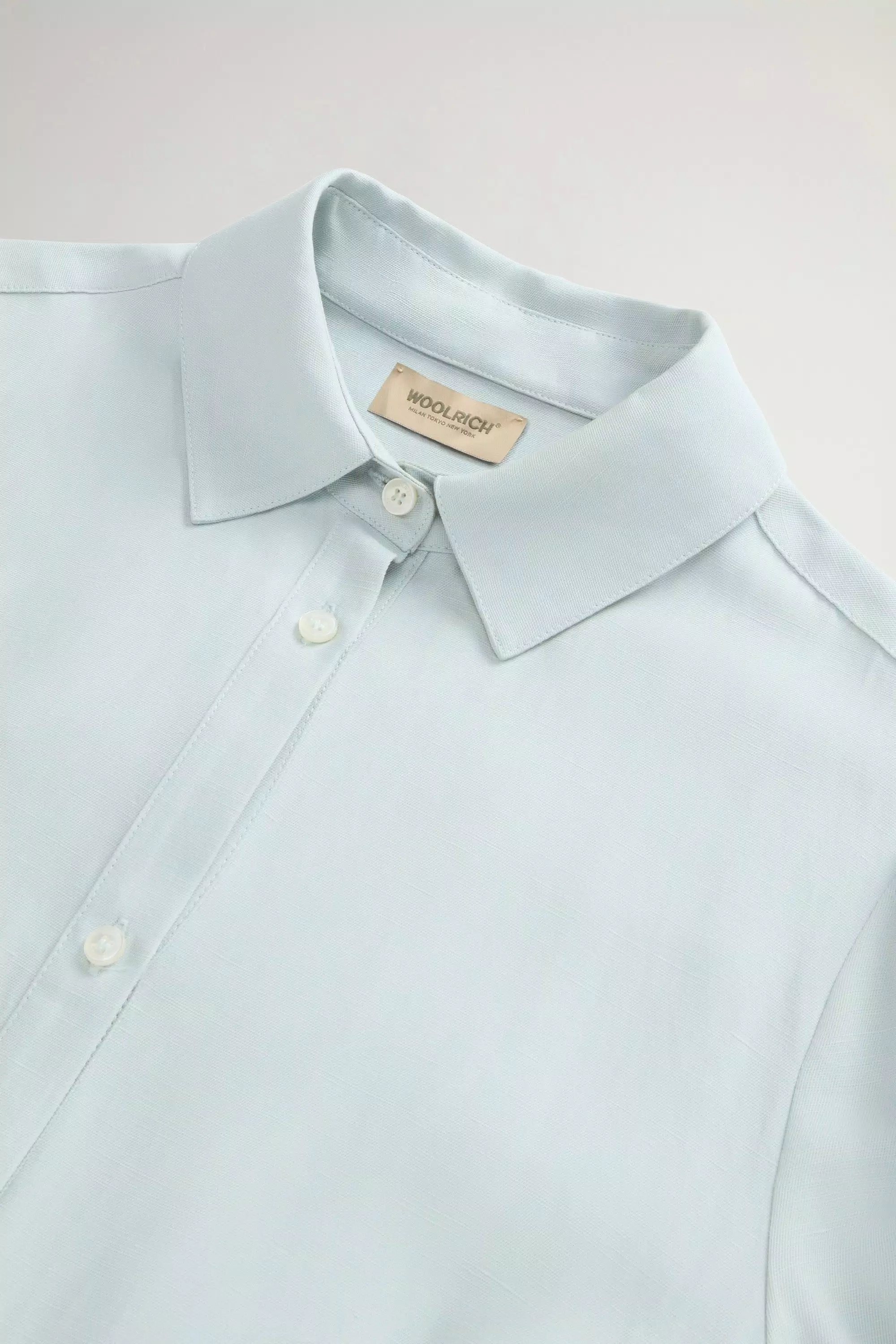 Vestido de Camisa em Mistura de Linho com Cinto - Alpino Tundra