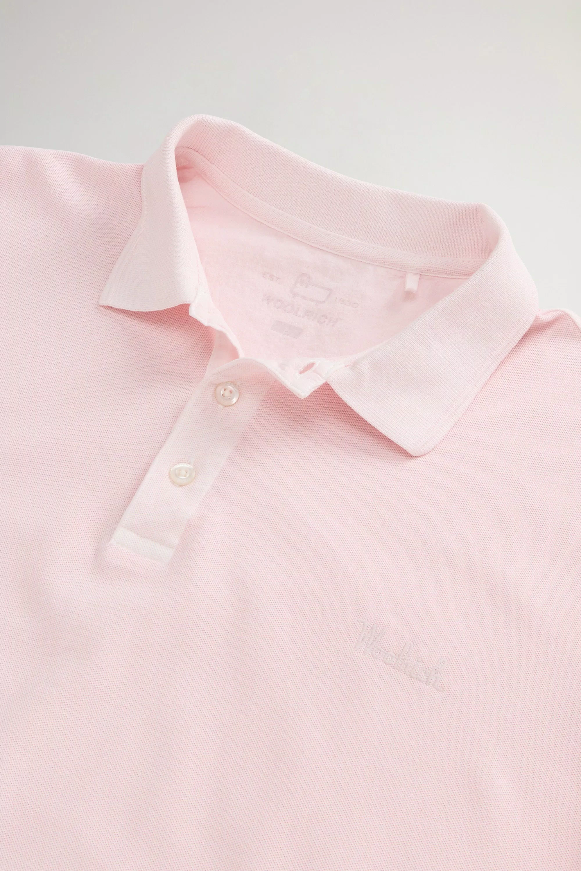 Camisola Polo Mackinack Colorida em Malha de Algodão Elástico - Lilás Claro Desbotado