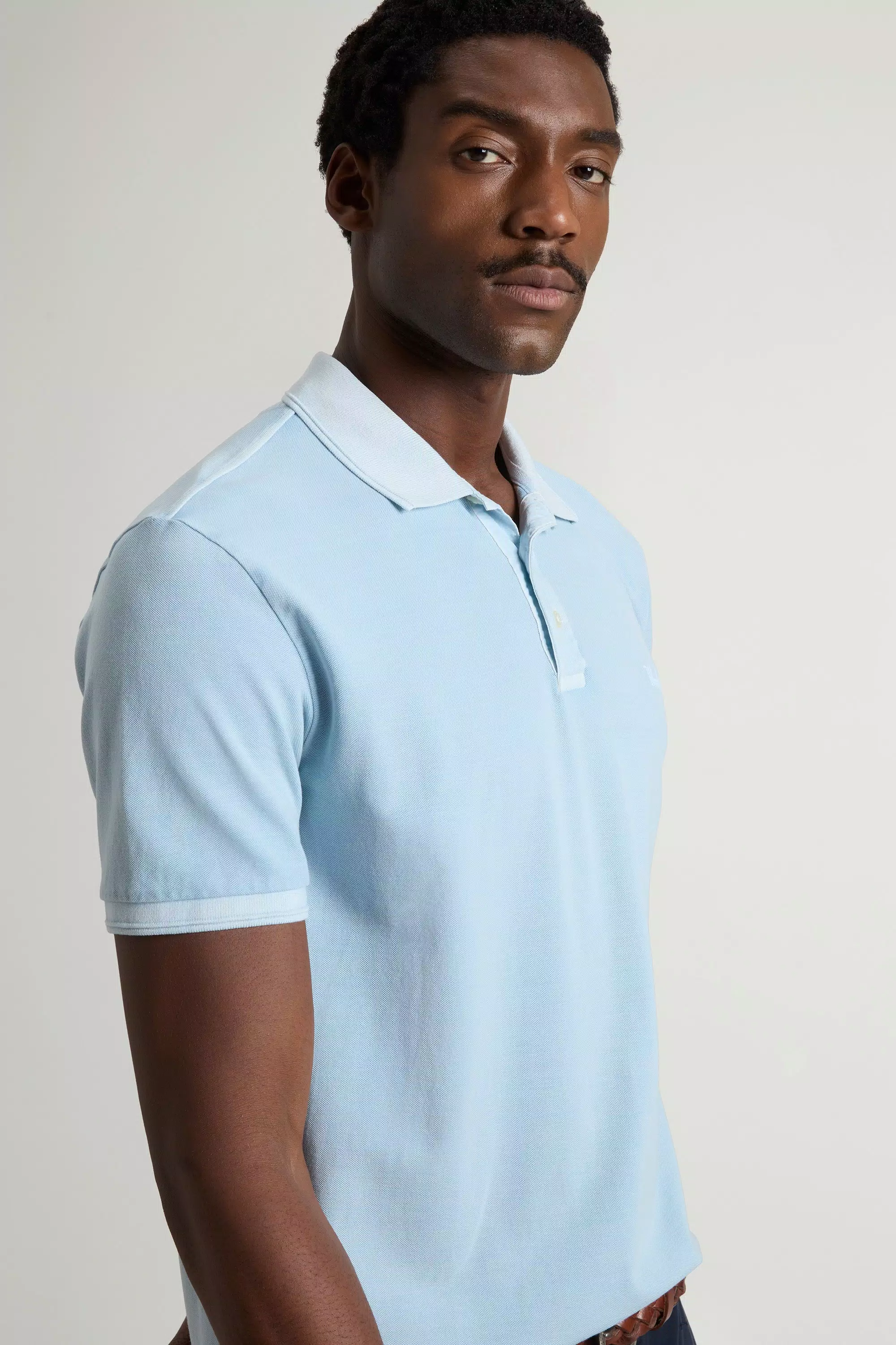 Camisola Polo Mackinack Colorida em Malha de Algodão Elástico - Flask Desbotado
