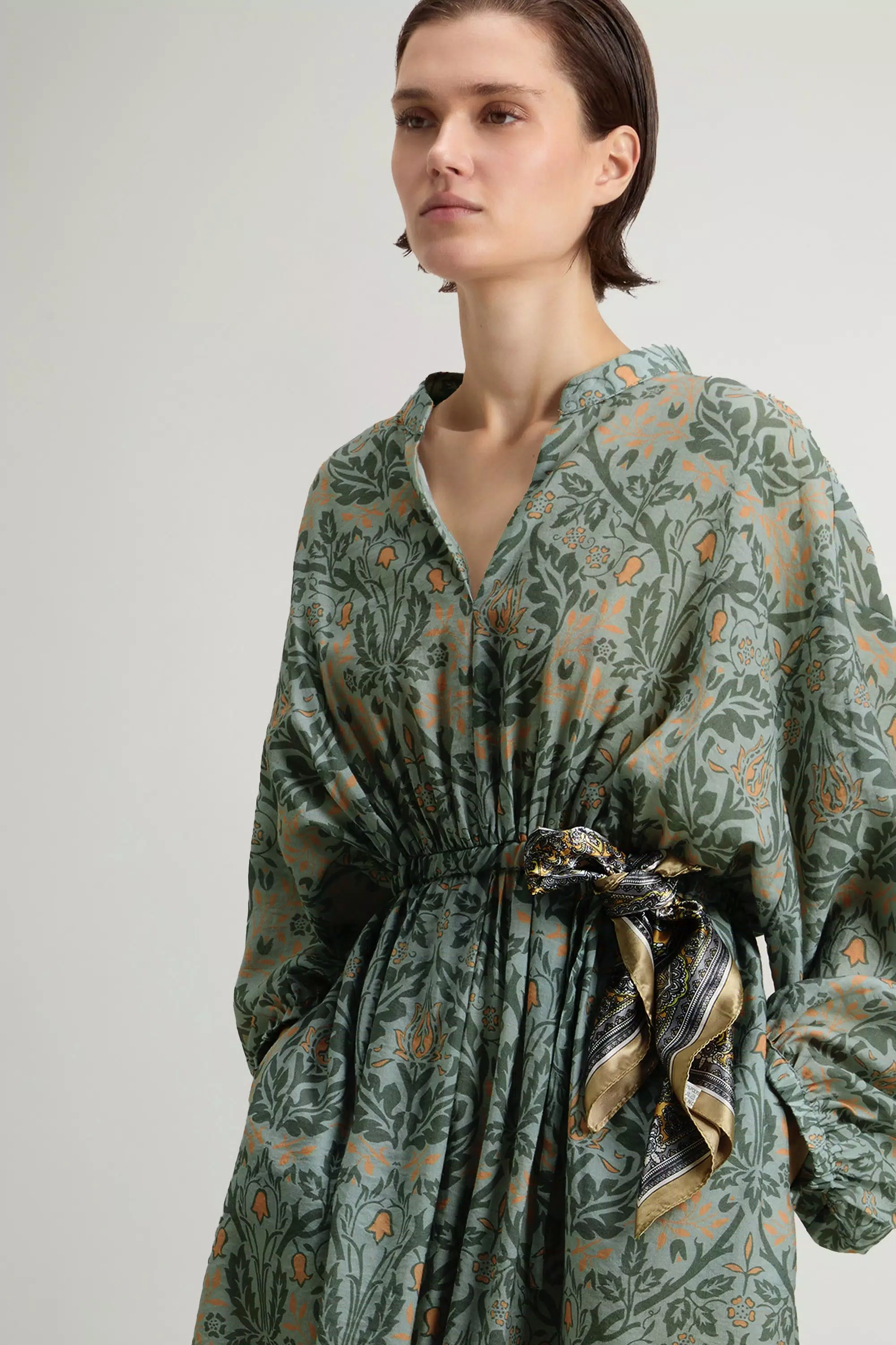 Vestido em Mistura de Lyocell - Linha Floral Alpina