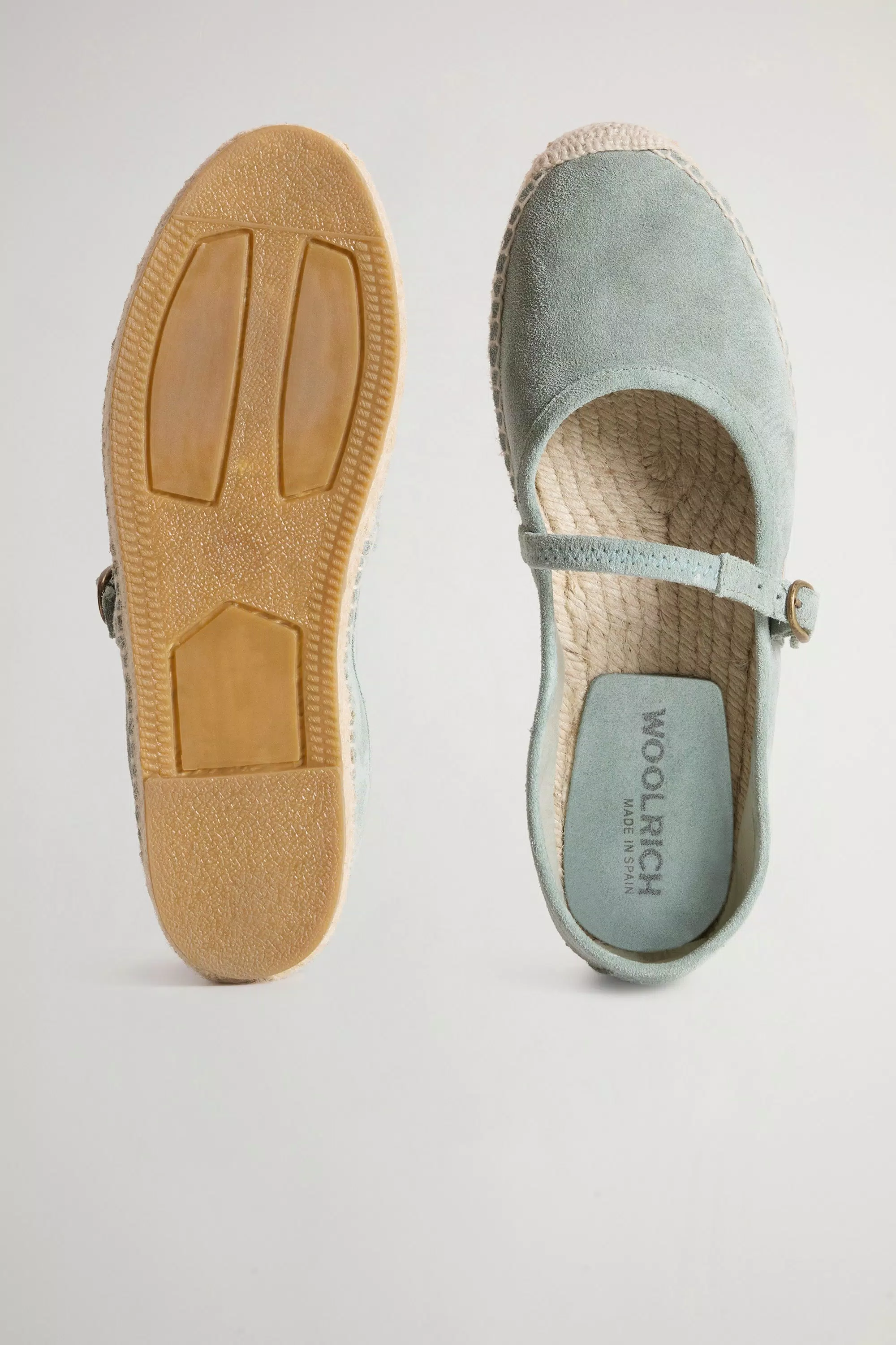 Chinelas Candela em Camurça - Acquamarine