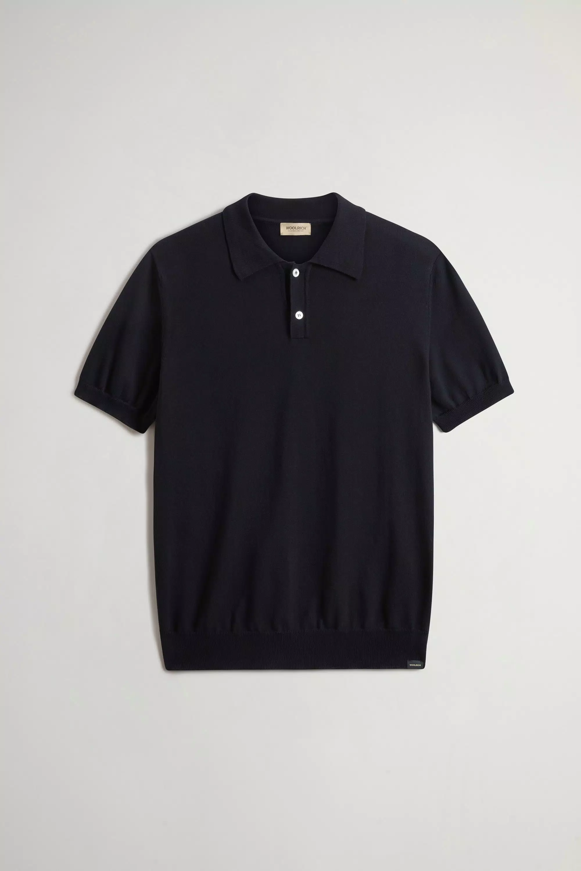 Camisola de Polo em Malha de Algodão 100% Puro - Azul Melton
