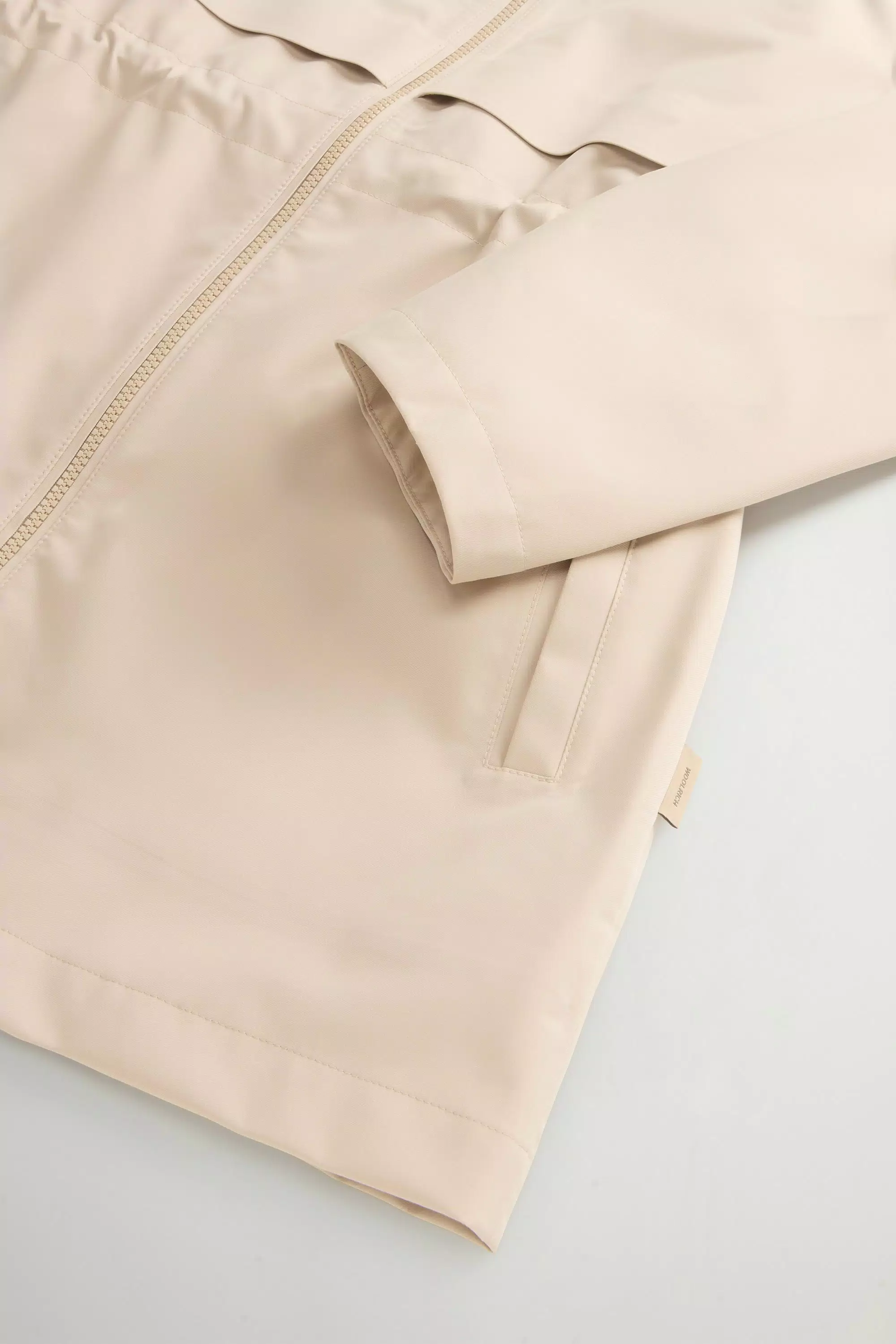 Parka 3-em-1 em Tecido Leve Elástico - Branco Pimenta