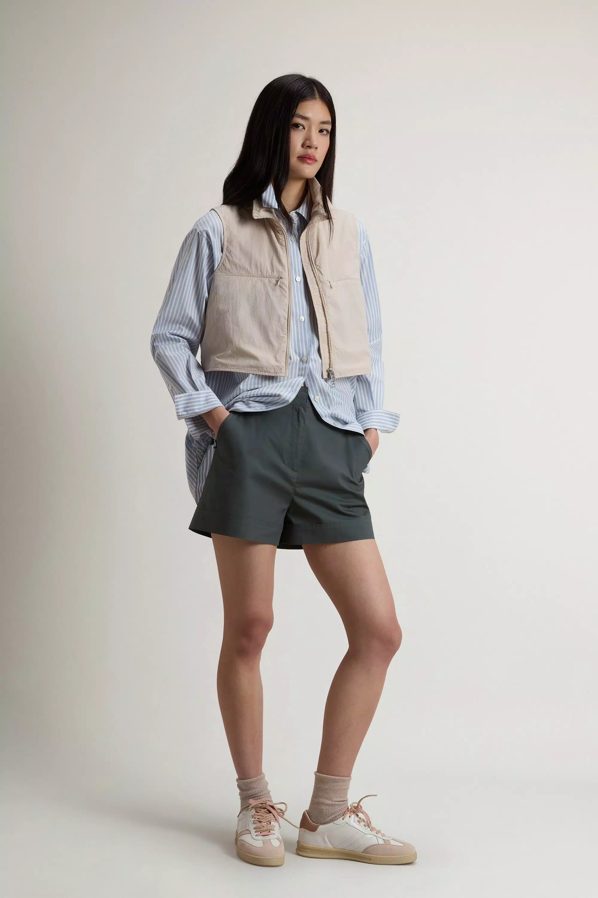 Colete em Nylon - Light Oak