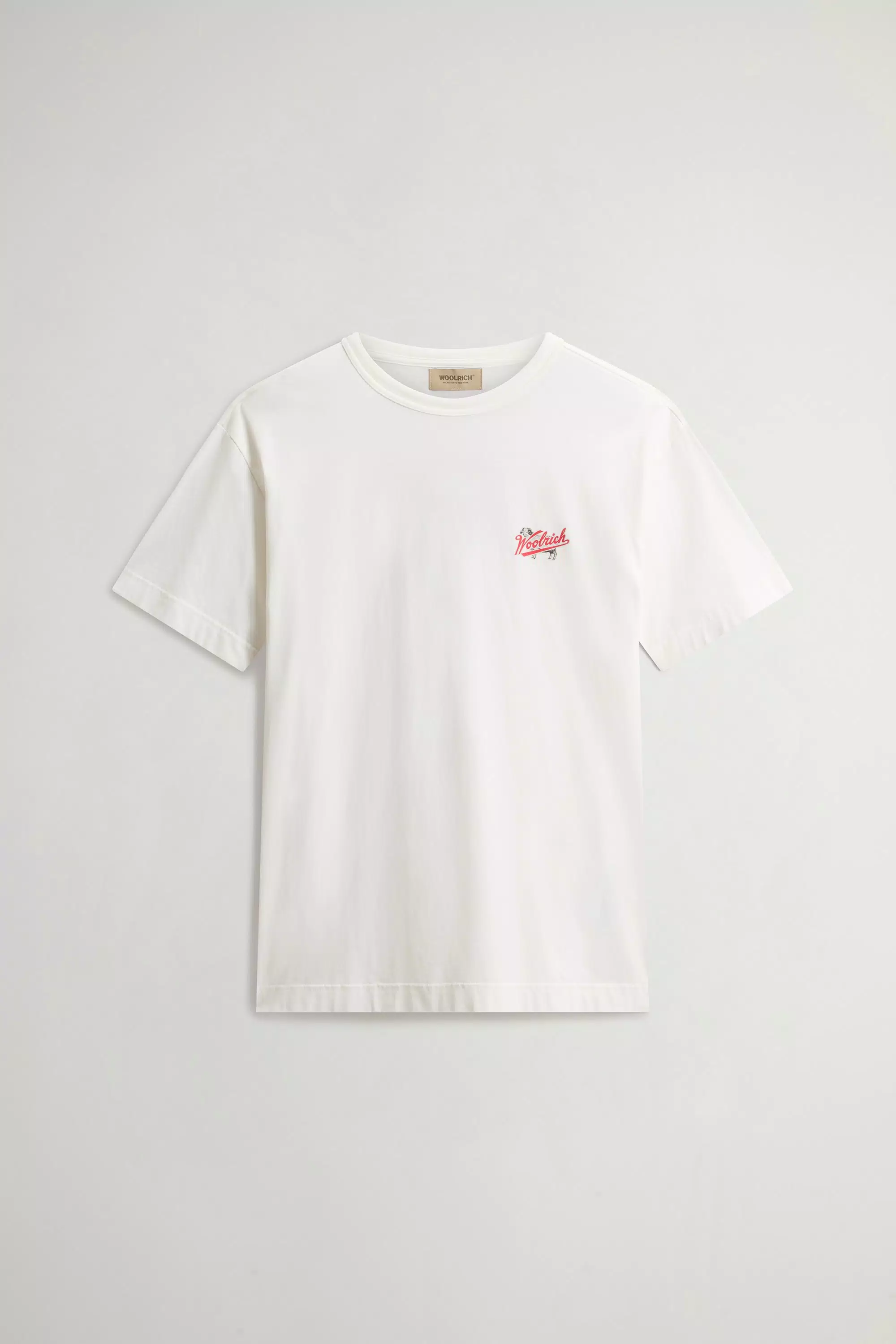 Camiseta de Algodão 100% Puro com Logotipo - Branco Ártico