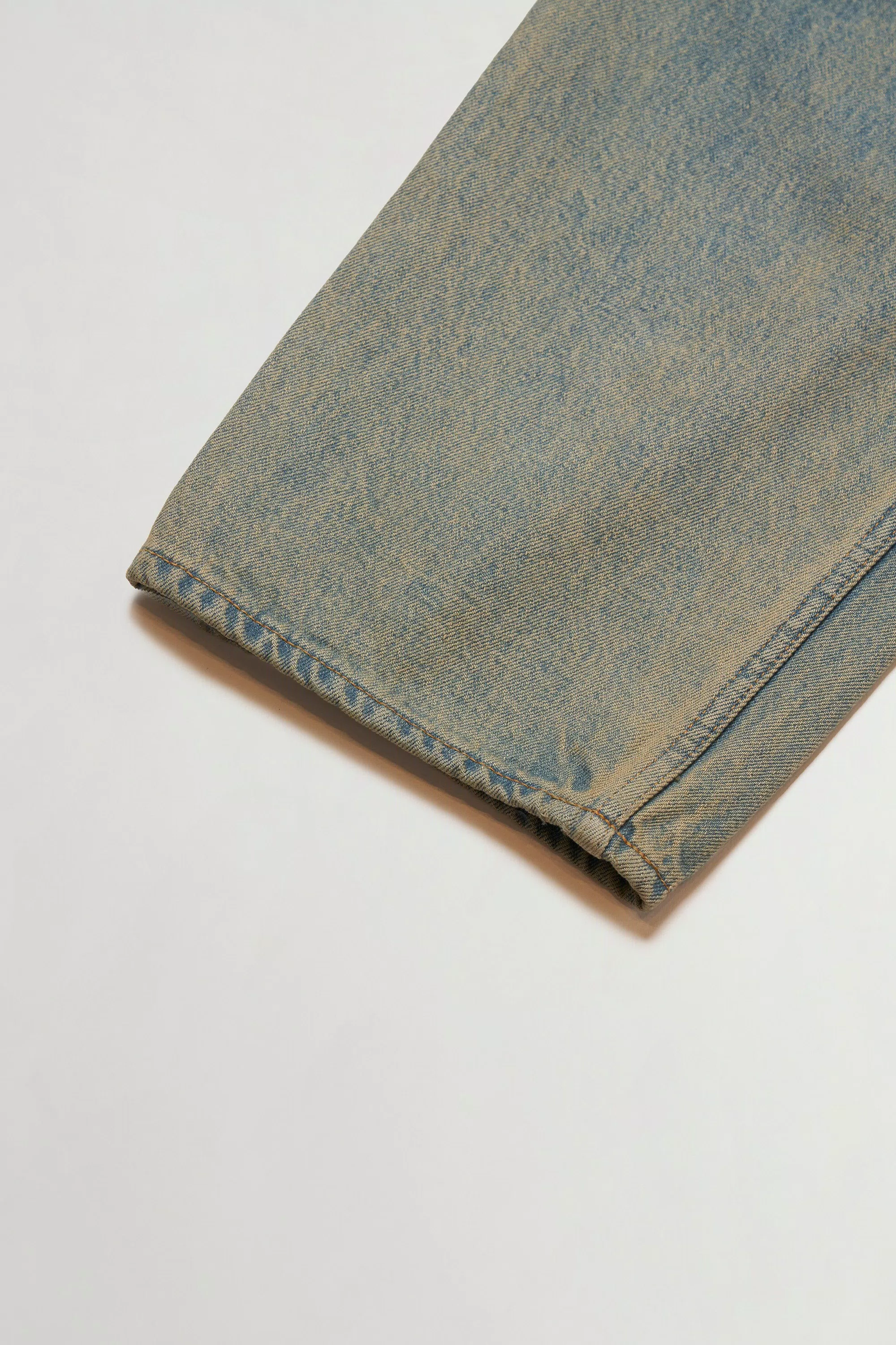 Calças de Cinco Bolsos em Denim de Algodão Puro - Azul Claro
