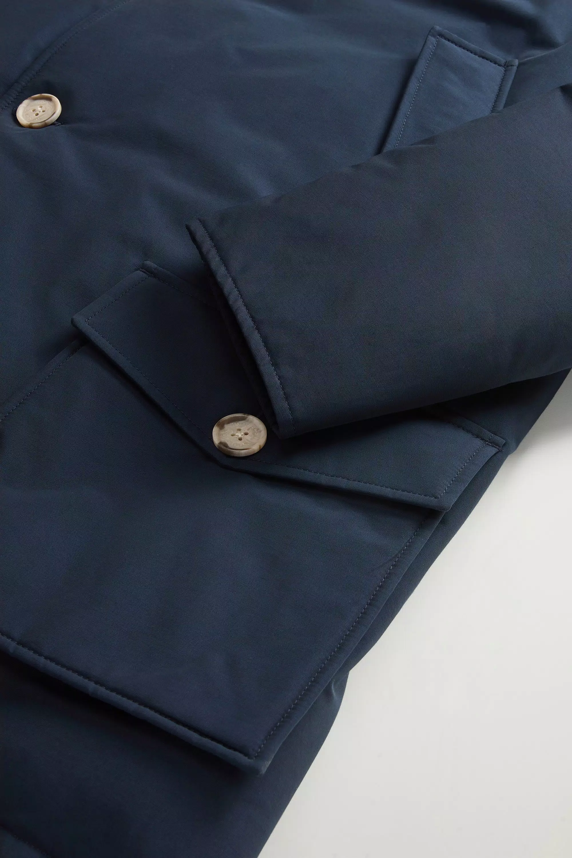 Parka Ártica em Tecido Ramar - Azul Melton