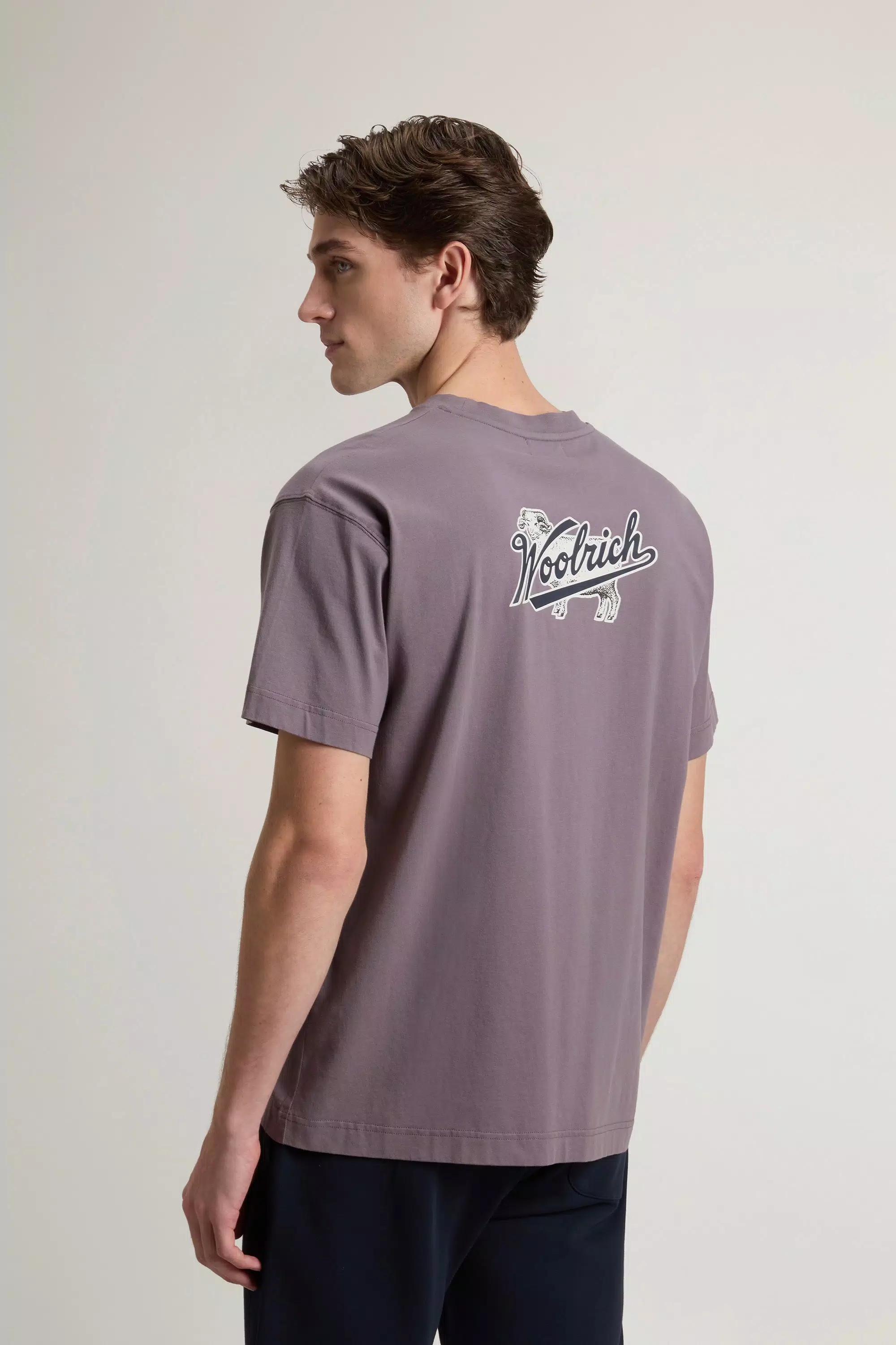 Camiseta de Algodão Puro com Logotipo - Tubarão