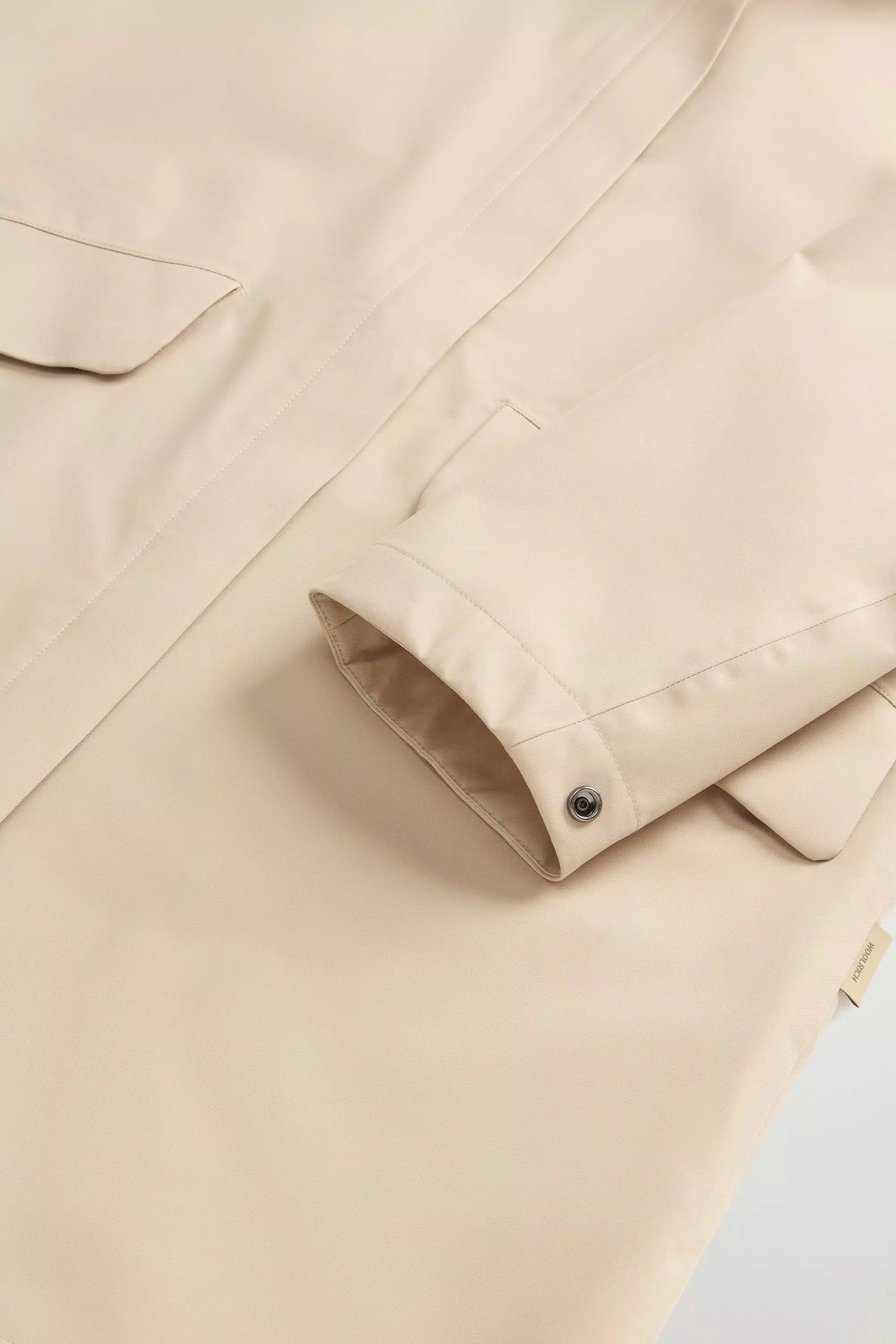Parka Impermeável em Tecido Leve Stretch - White Pepper