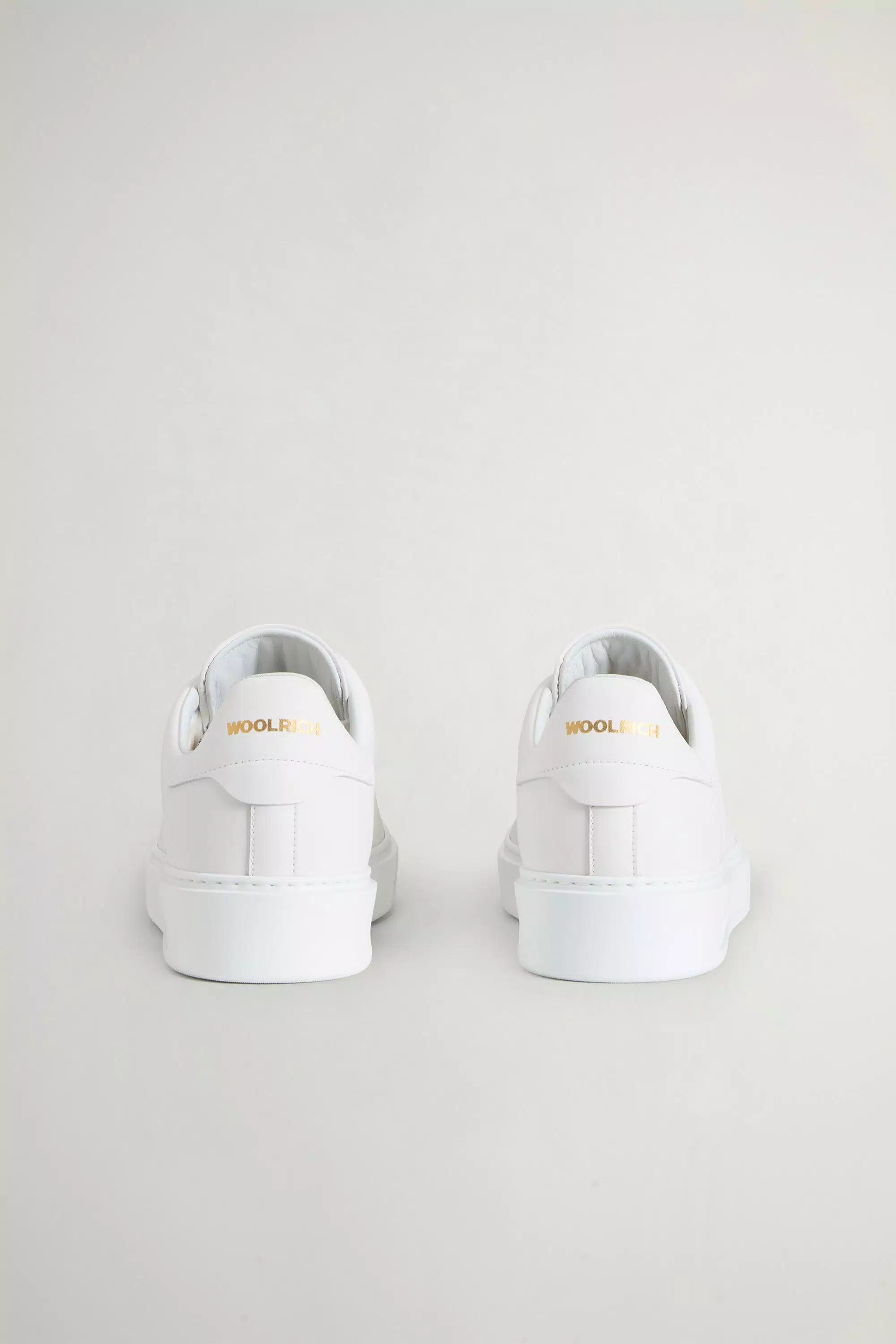 Sapatilhas Clássicas de Couro de Vitela - Branco Branco