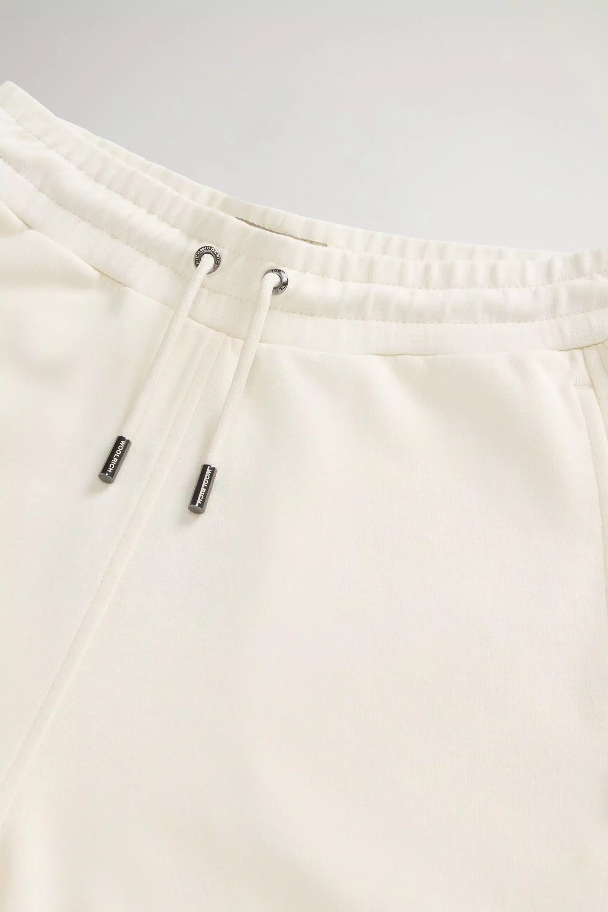 Bermudas em Malha de Algodão Misturado - Crema Leite