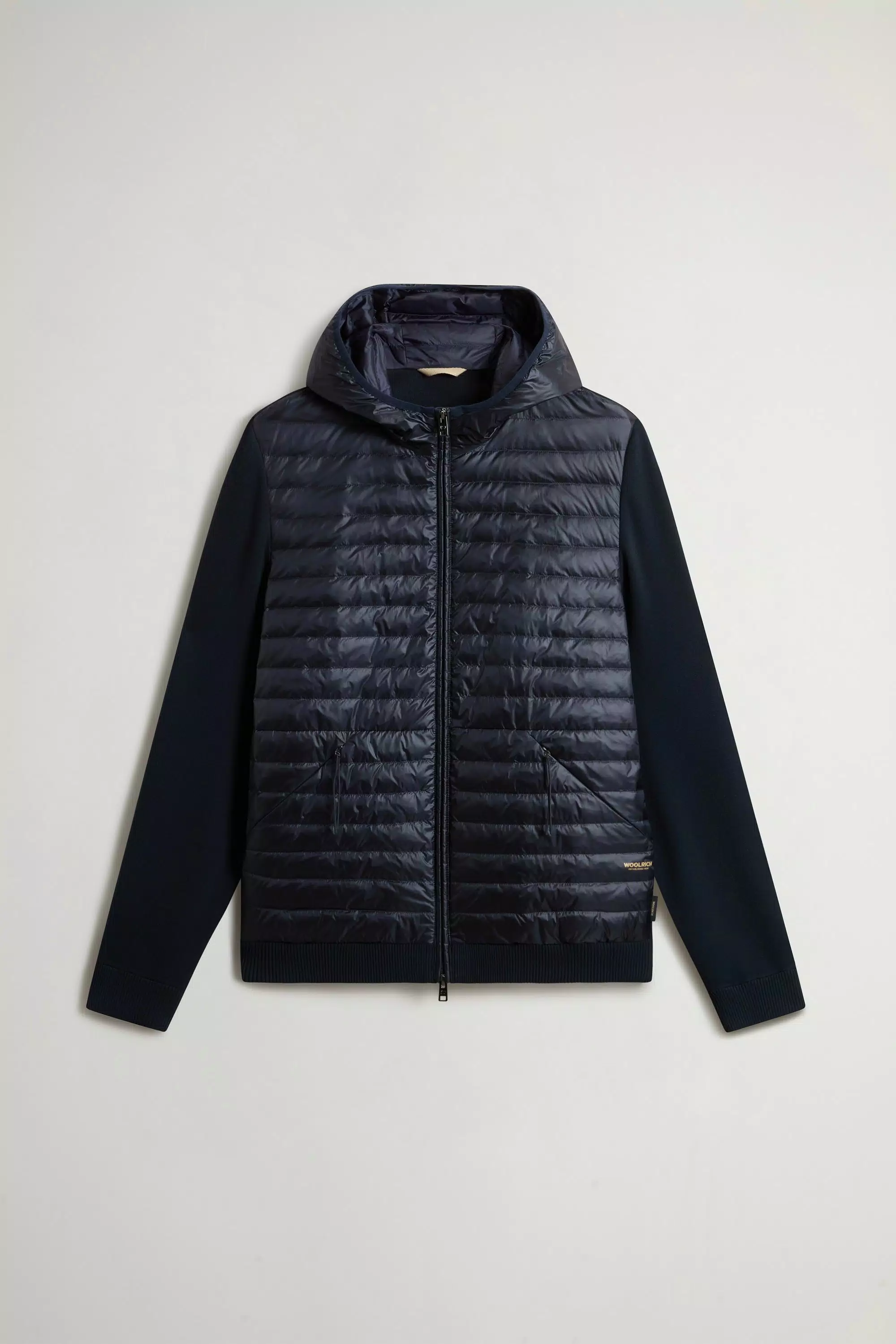 Jaqueta Híbrida Allen em Nylon Ripstop - Azul Melton