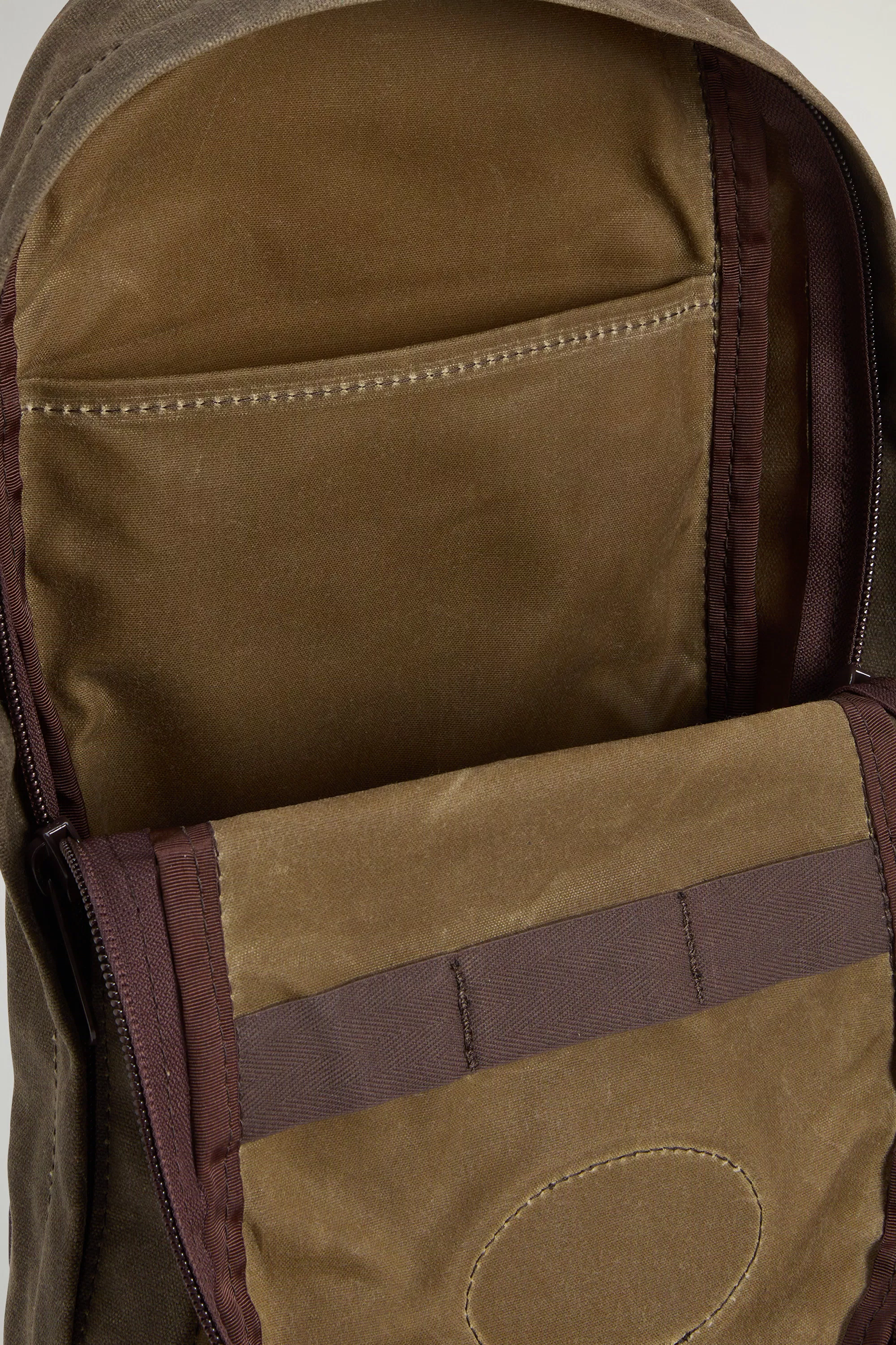 Mochila High Falls em Algodão Puro Encerado - Erva Seca