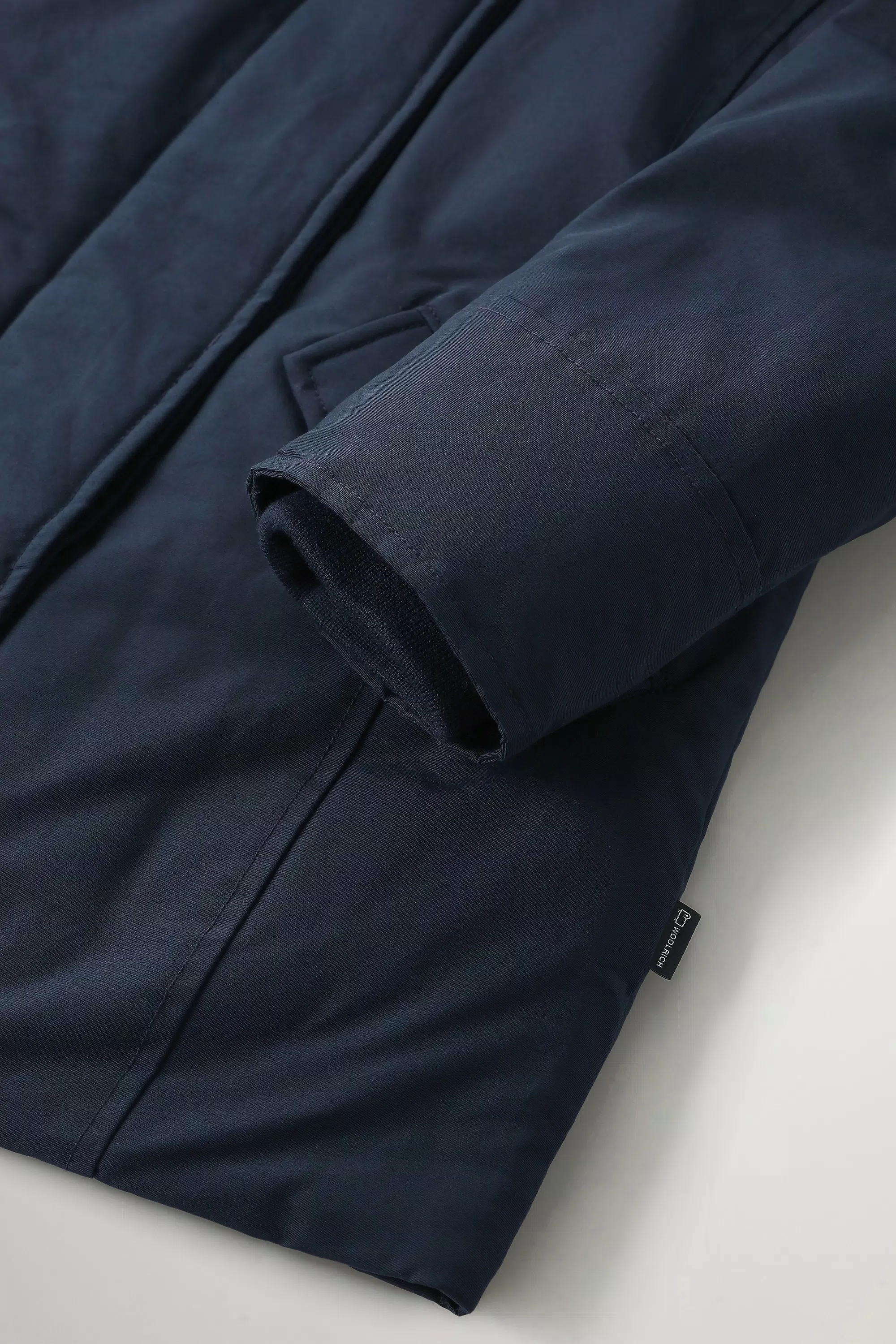 Impermeável de Inverno para Meninas em Tecido Ramar - Azul Melton