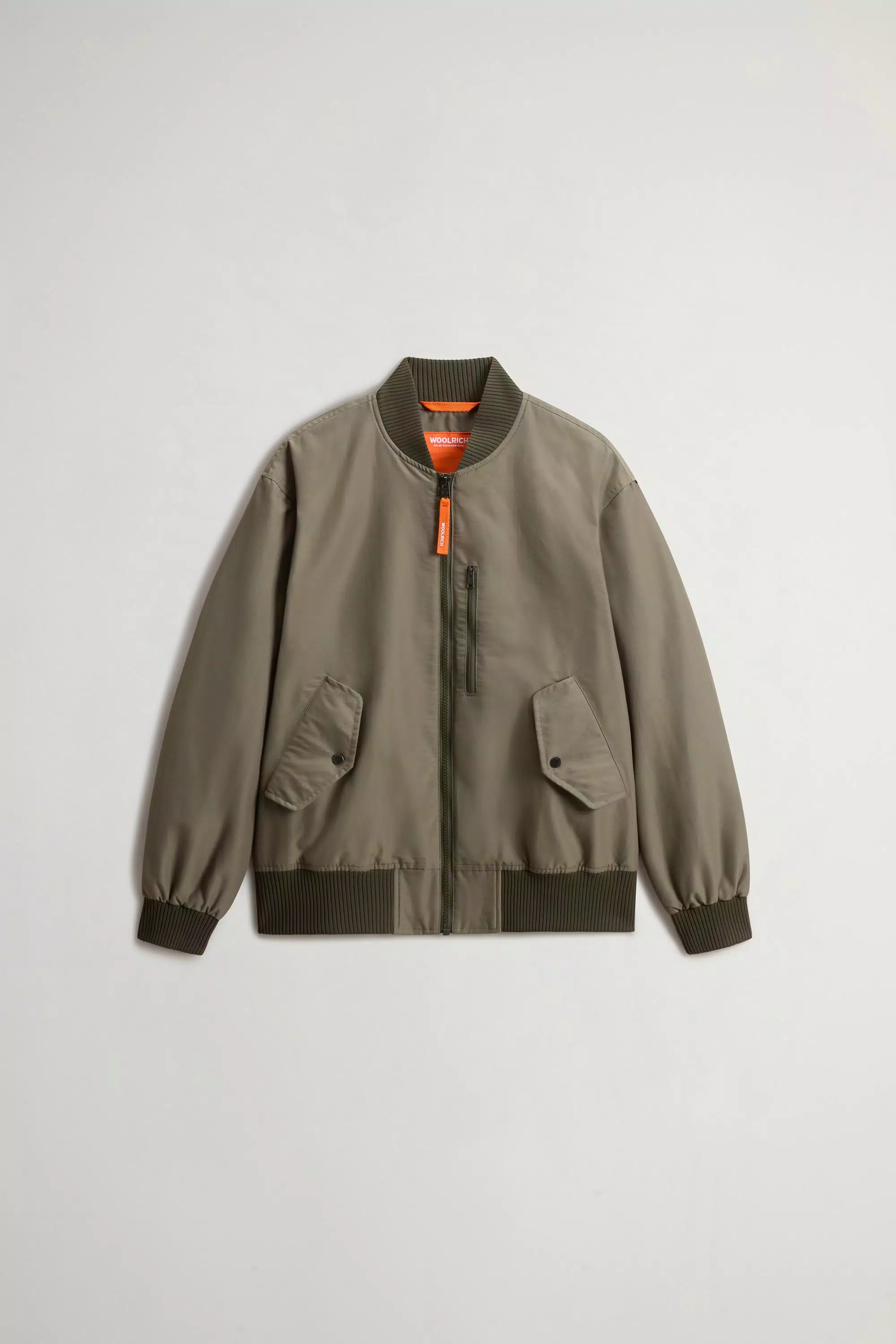 Jaqueta Bomber para Meninos em Tecido Light Ramar - Olive Fumado