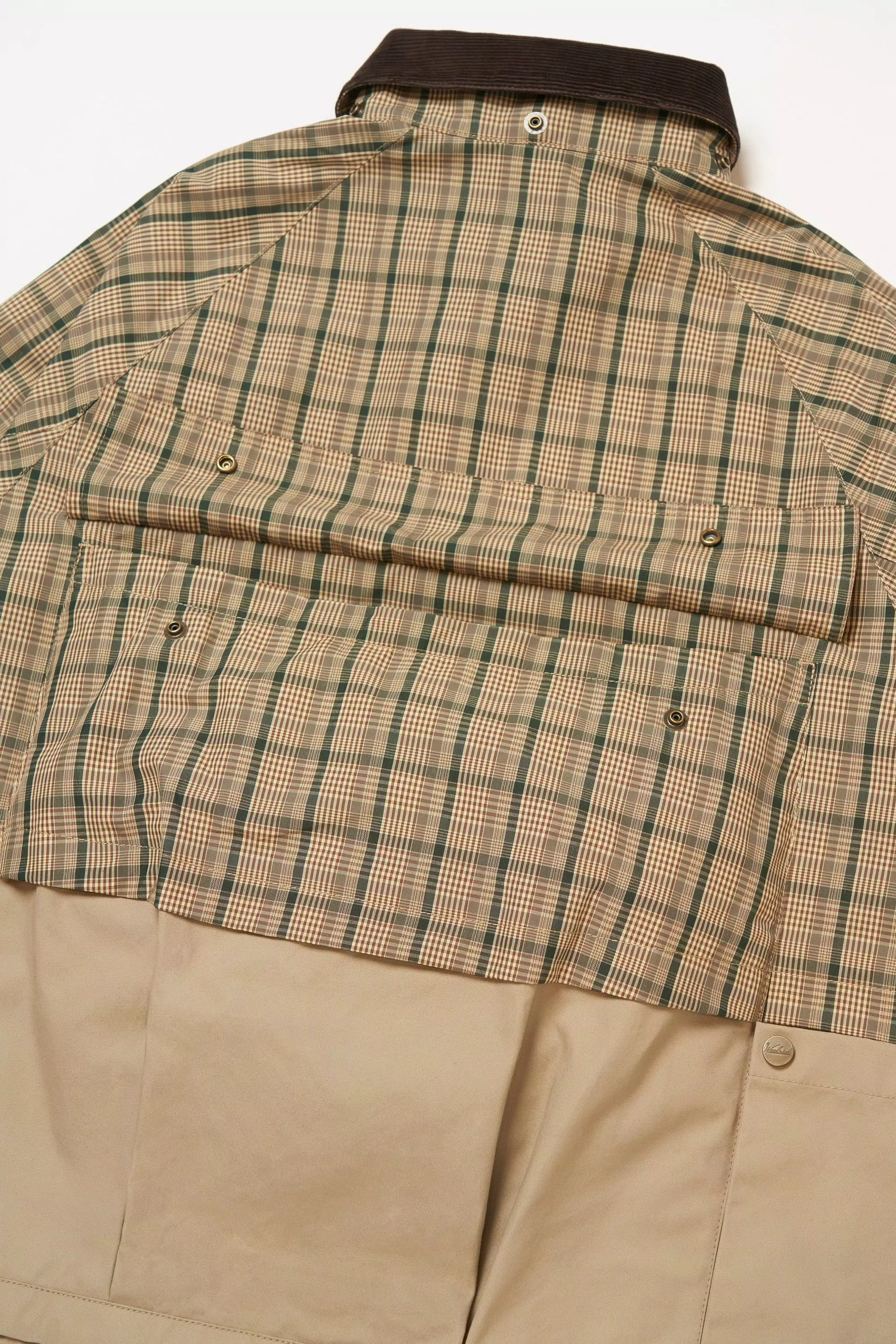 Jaqueta Madras Heritage em Mistura de Algodão e Nylon - Marrom