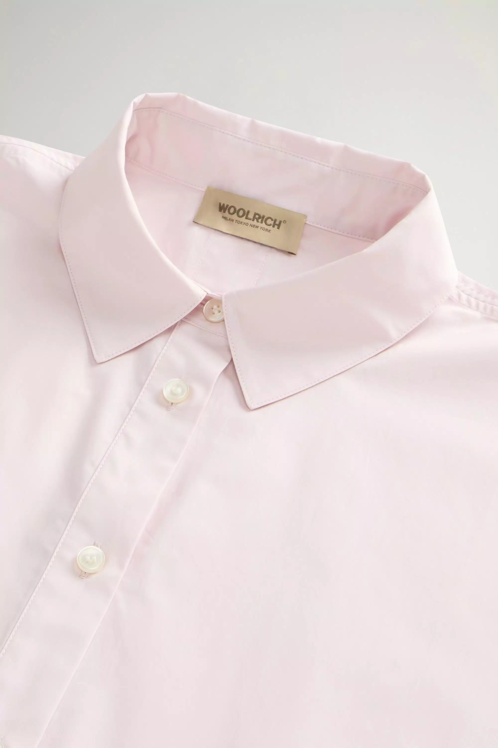 Blusa de Popeline de Algodão Puro - Lilás Claro
