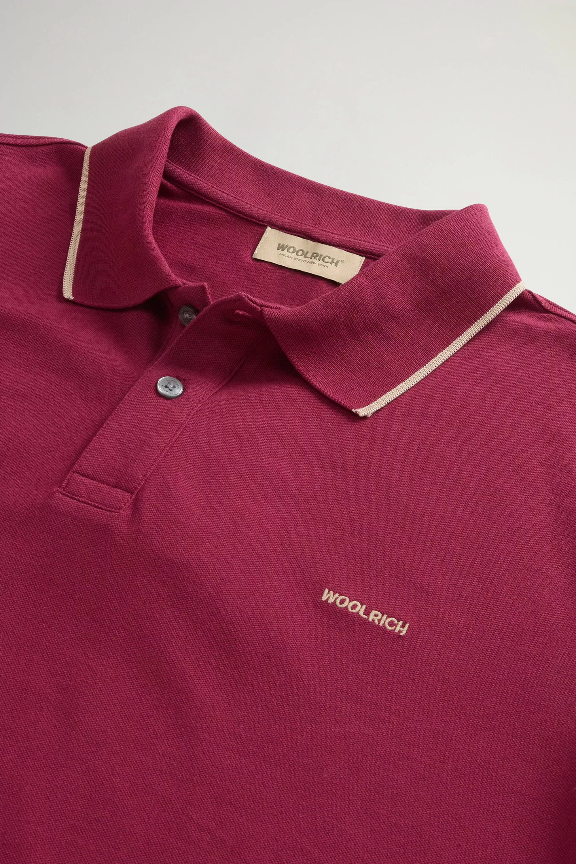 Camisa Polo Monterey em Malha de Algodão Elástico - Rododendro