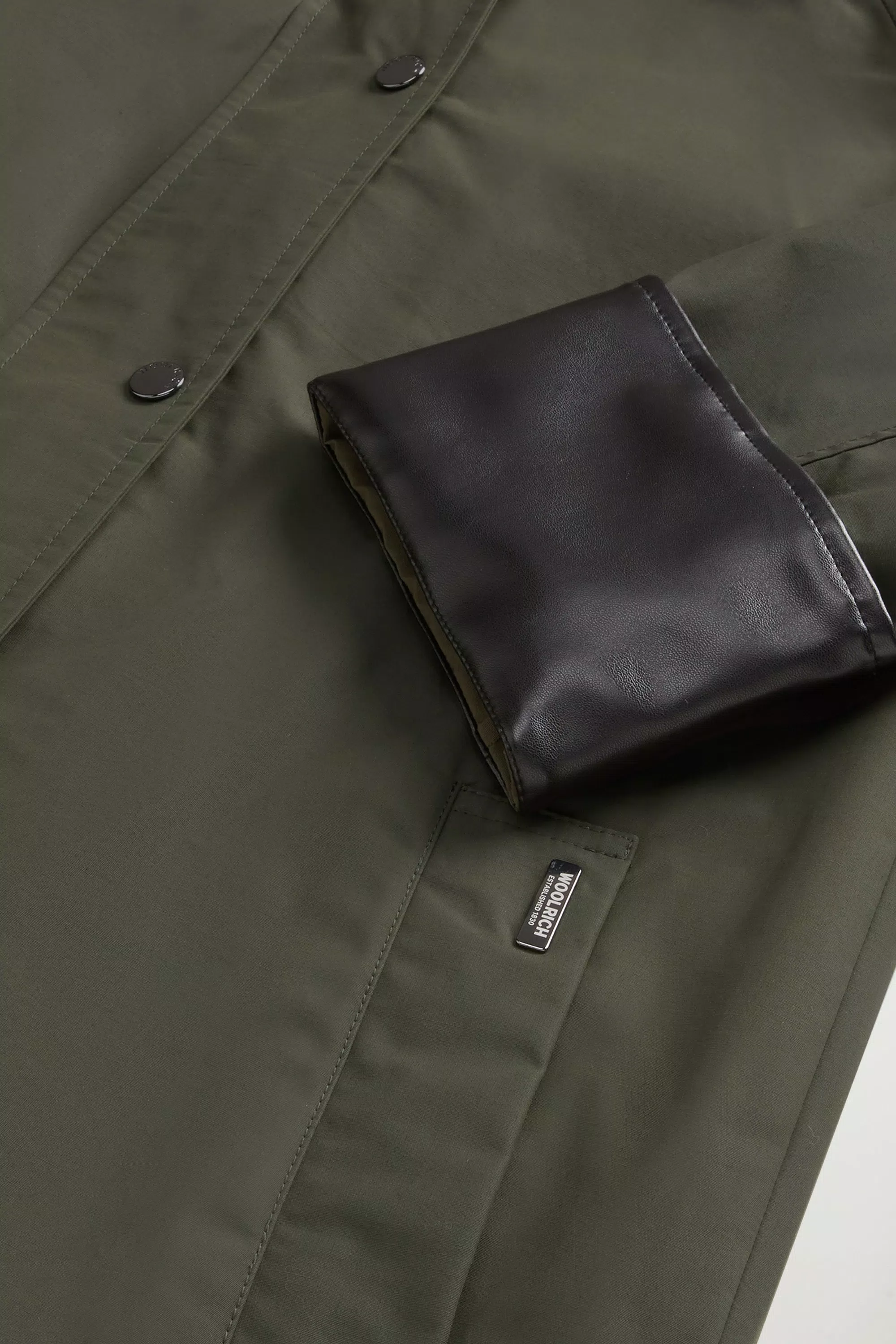 Trench Coat Dundee em Algodão Superwax - Verde Escuro Encerado