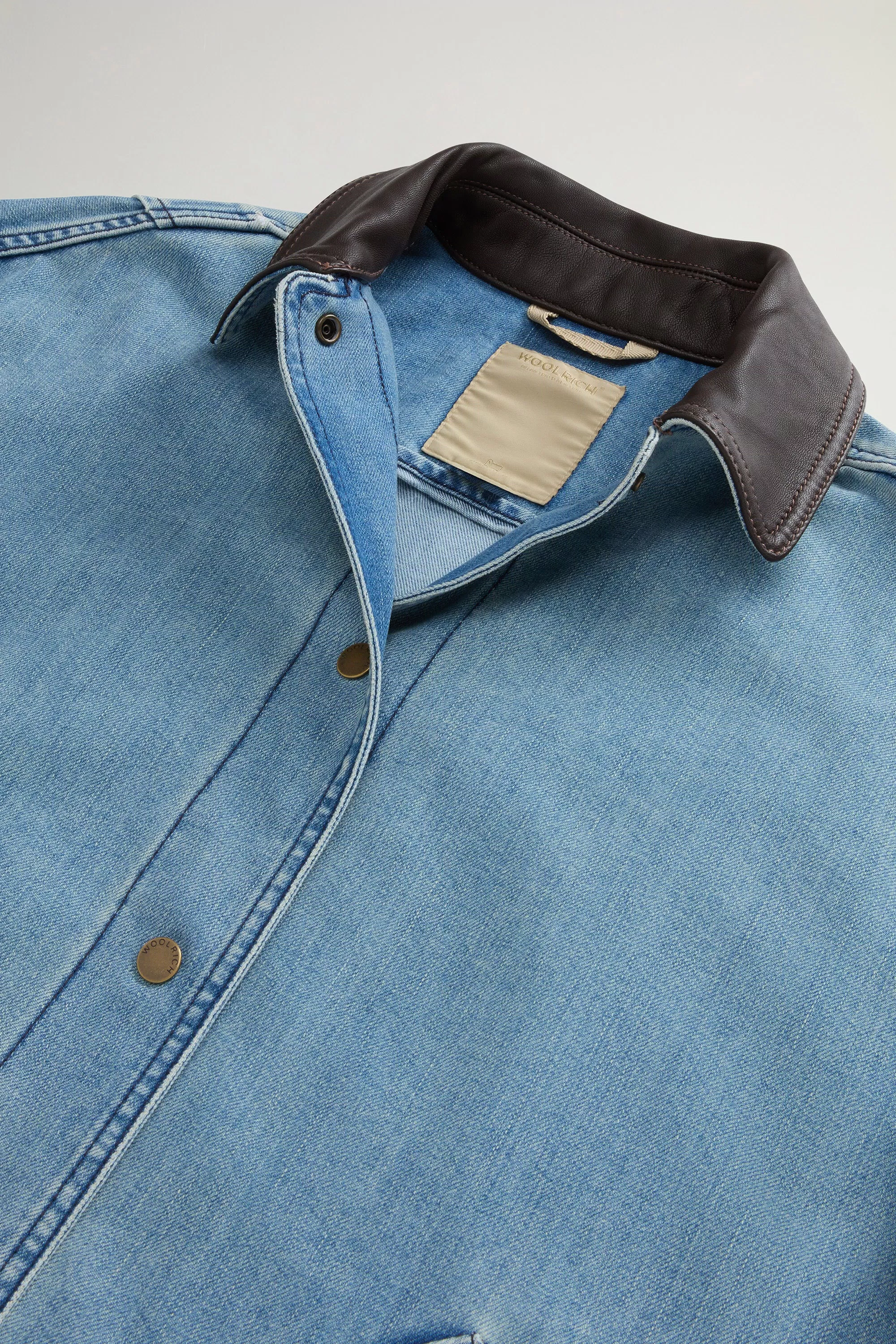 Jaqueta Barn em Denim de Mistura de Algodão Kodenshi - Azul Claro