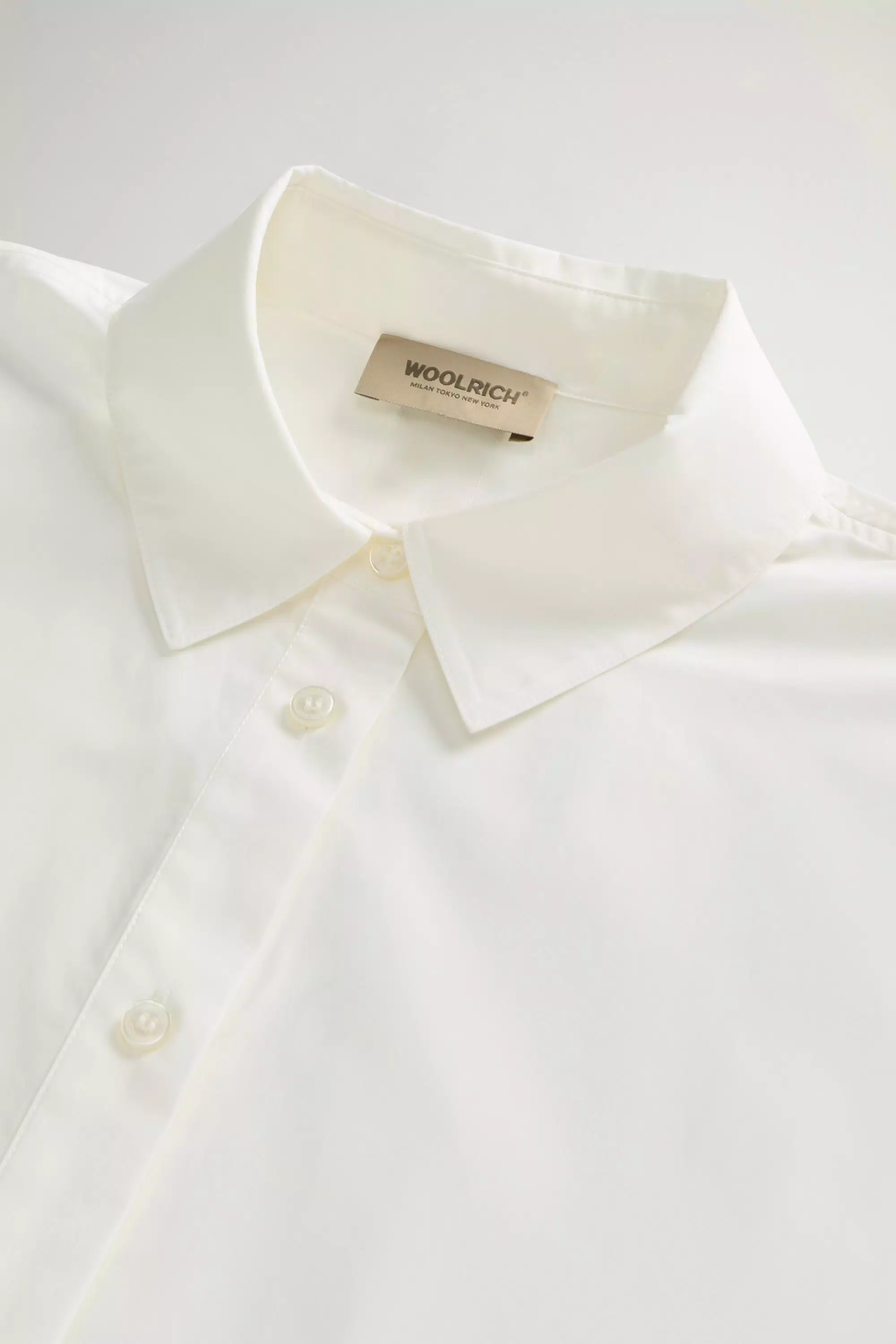 Blusa de Popeline de Algodão Puro - Branco Ártico