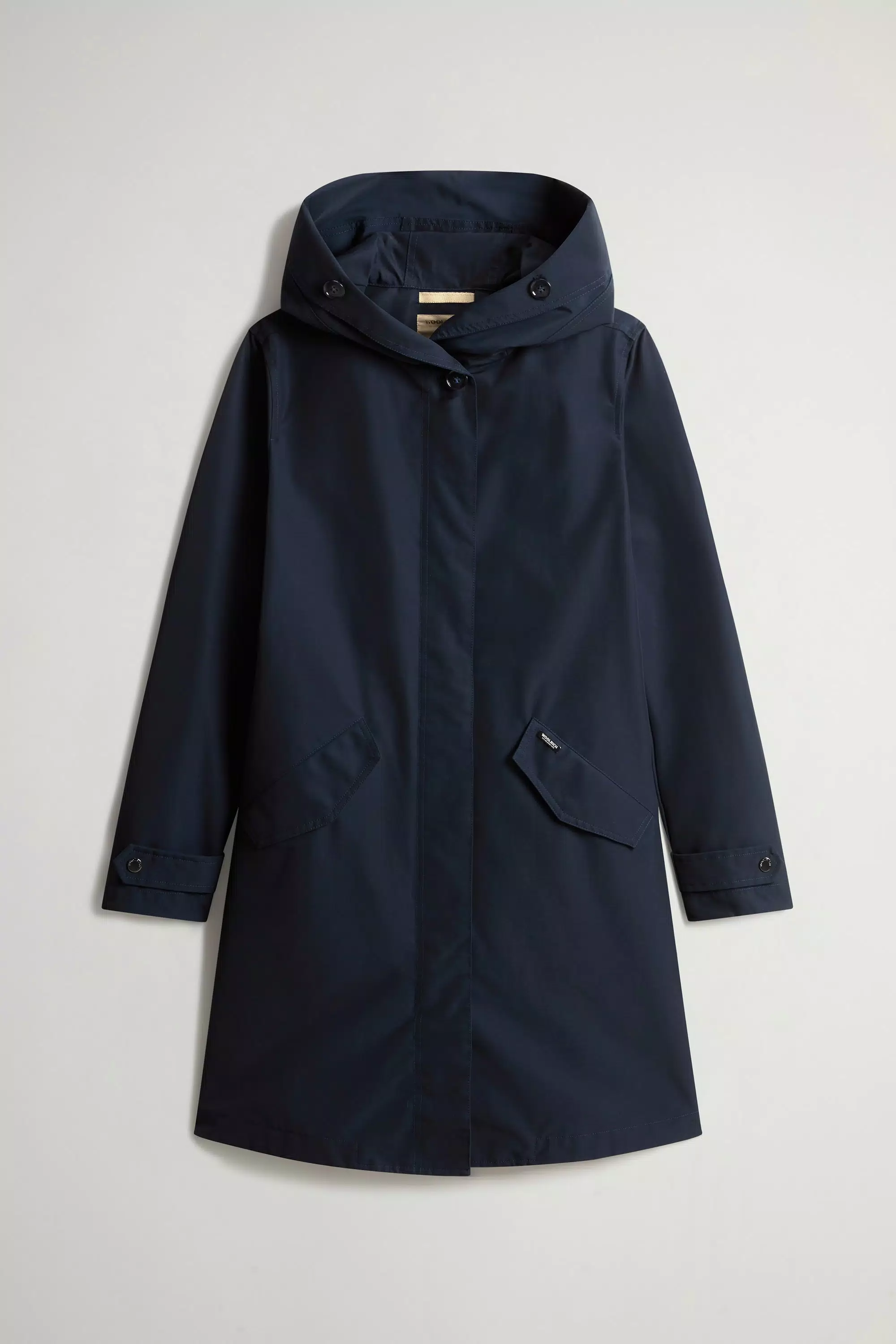 Parka Prescott em Tecido Ramar de Duas Camadas - Azul Melton