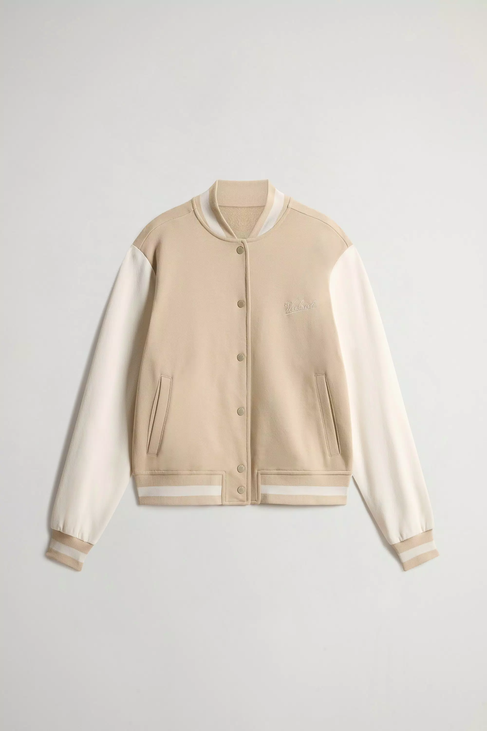 Sweatshirt Universitário em Algodão Puro - Branco e Pimenta Bicolor