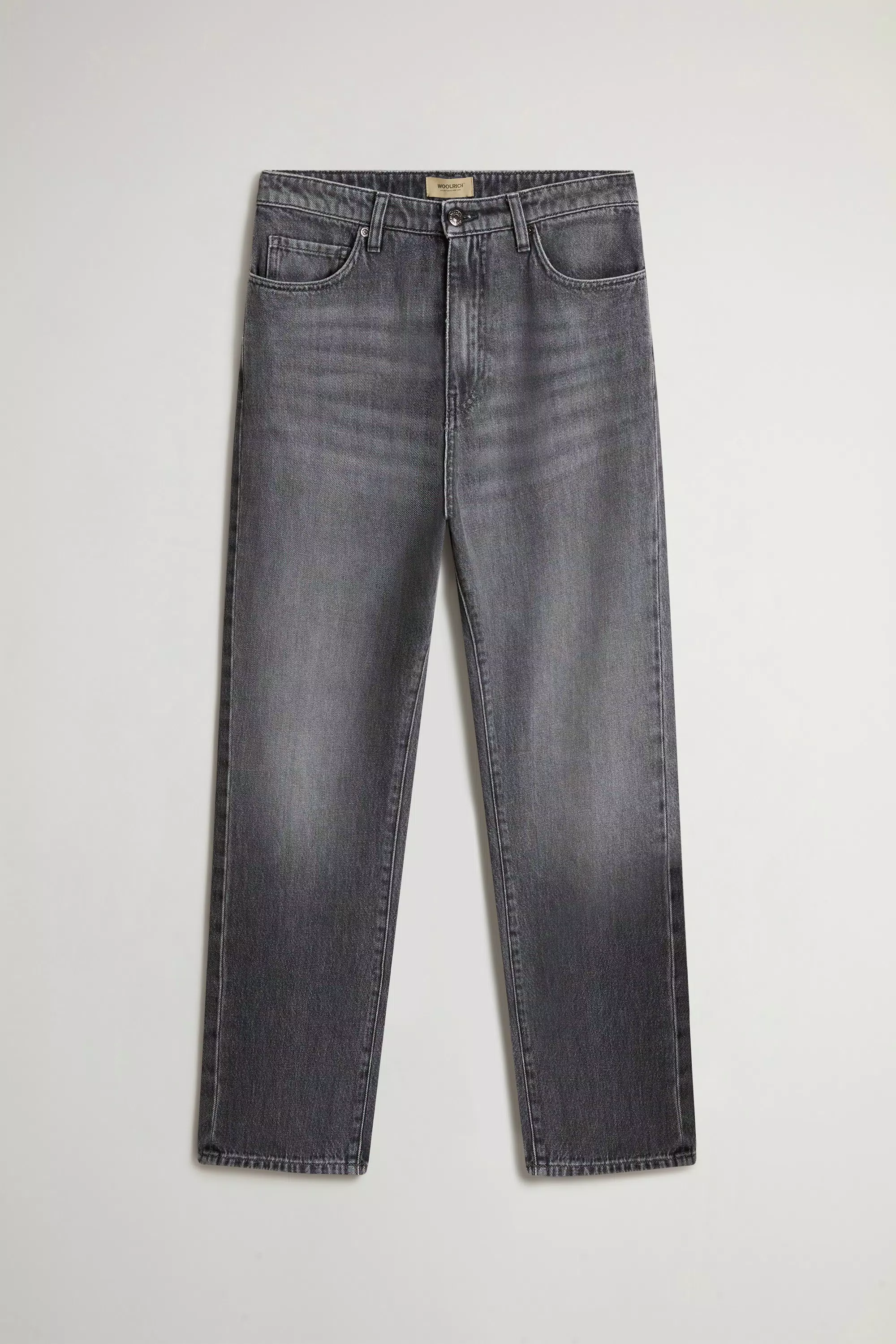 Calças em Denim de Algodão Puro - Asfalto