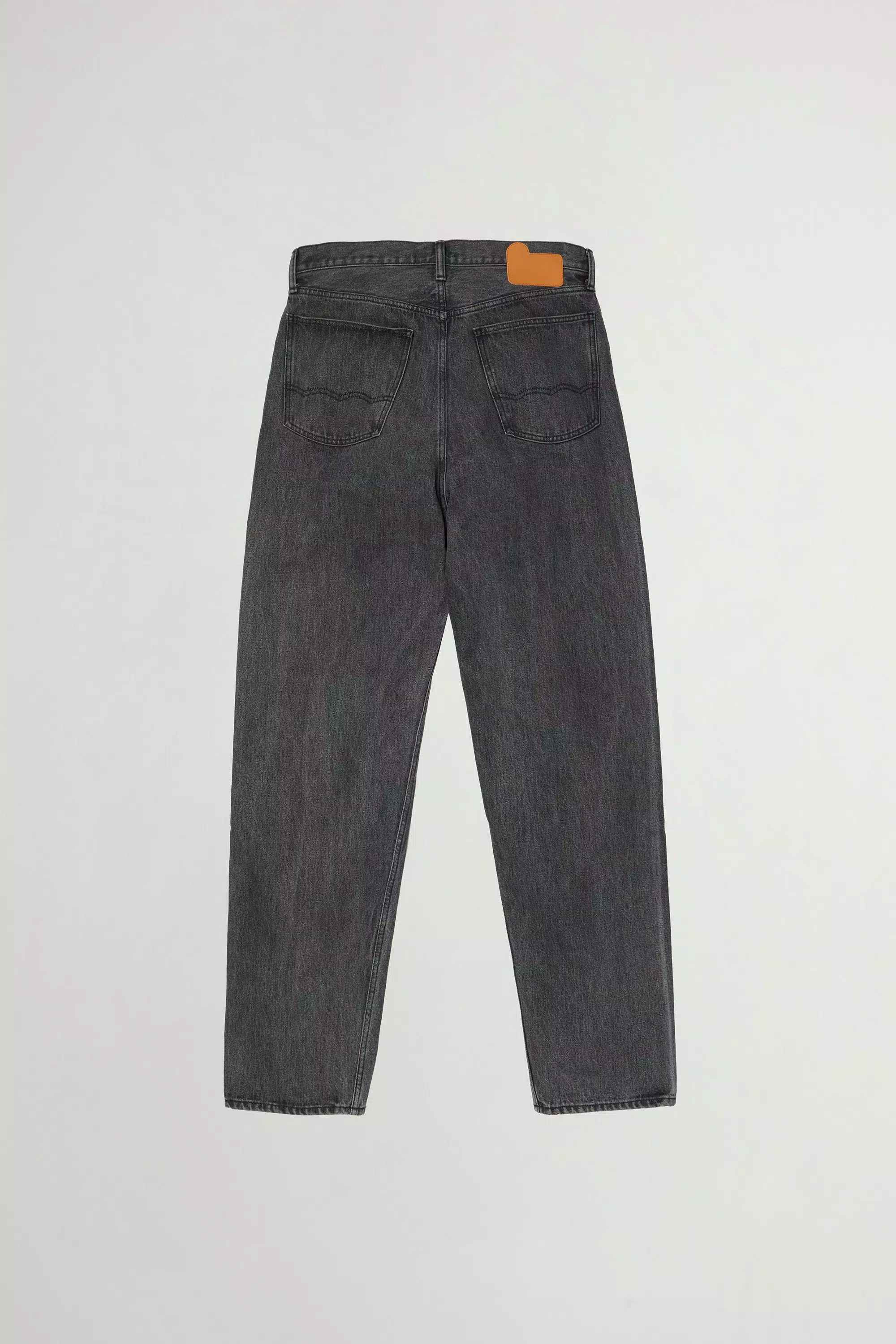 Calças de Cinco Bolsos em Denim de Algodão Puro - Cinza