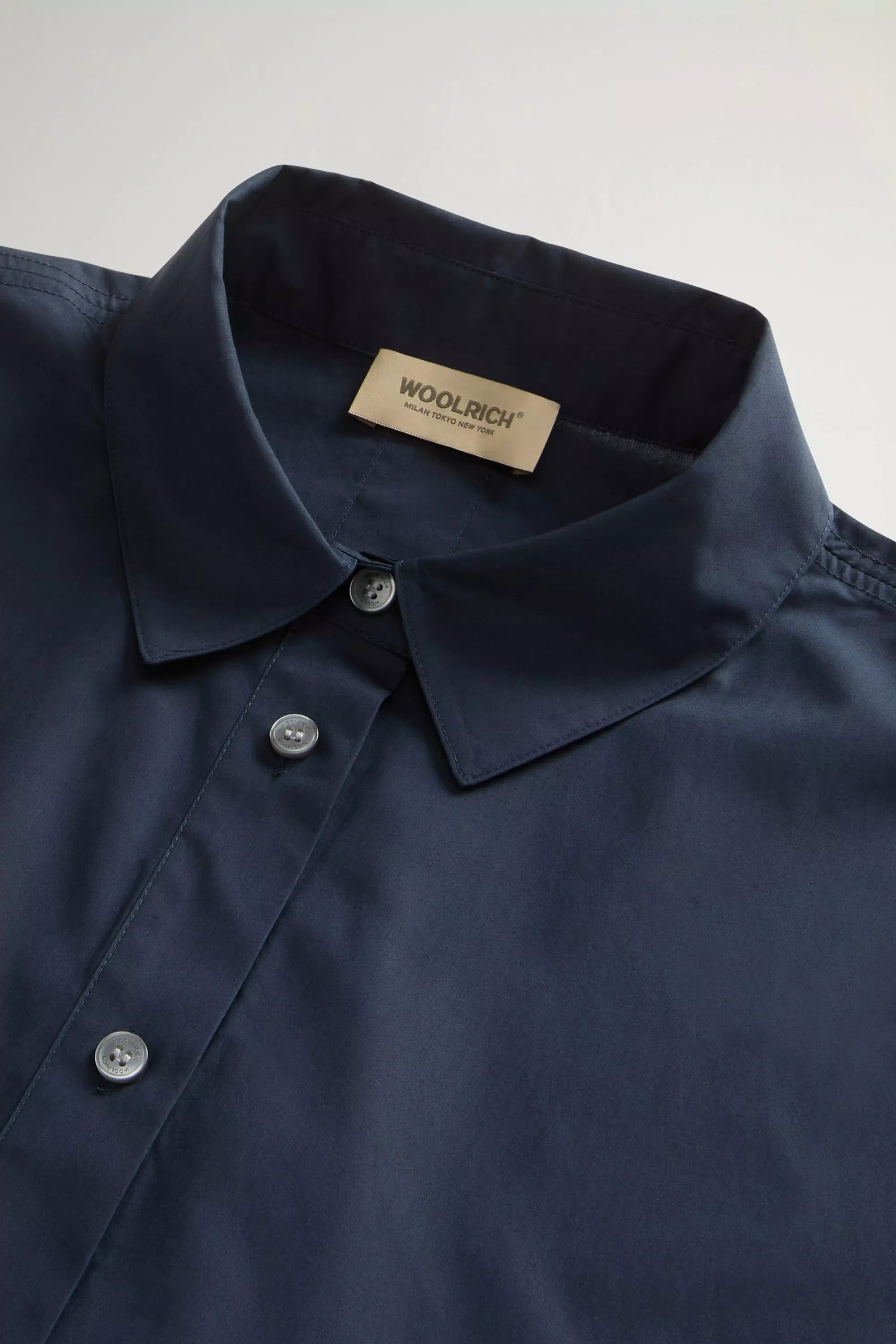 Blusa de Popeline de Algodão Puro - Azul Melton