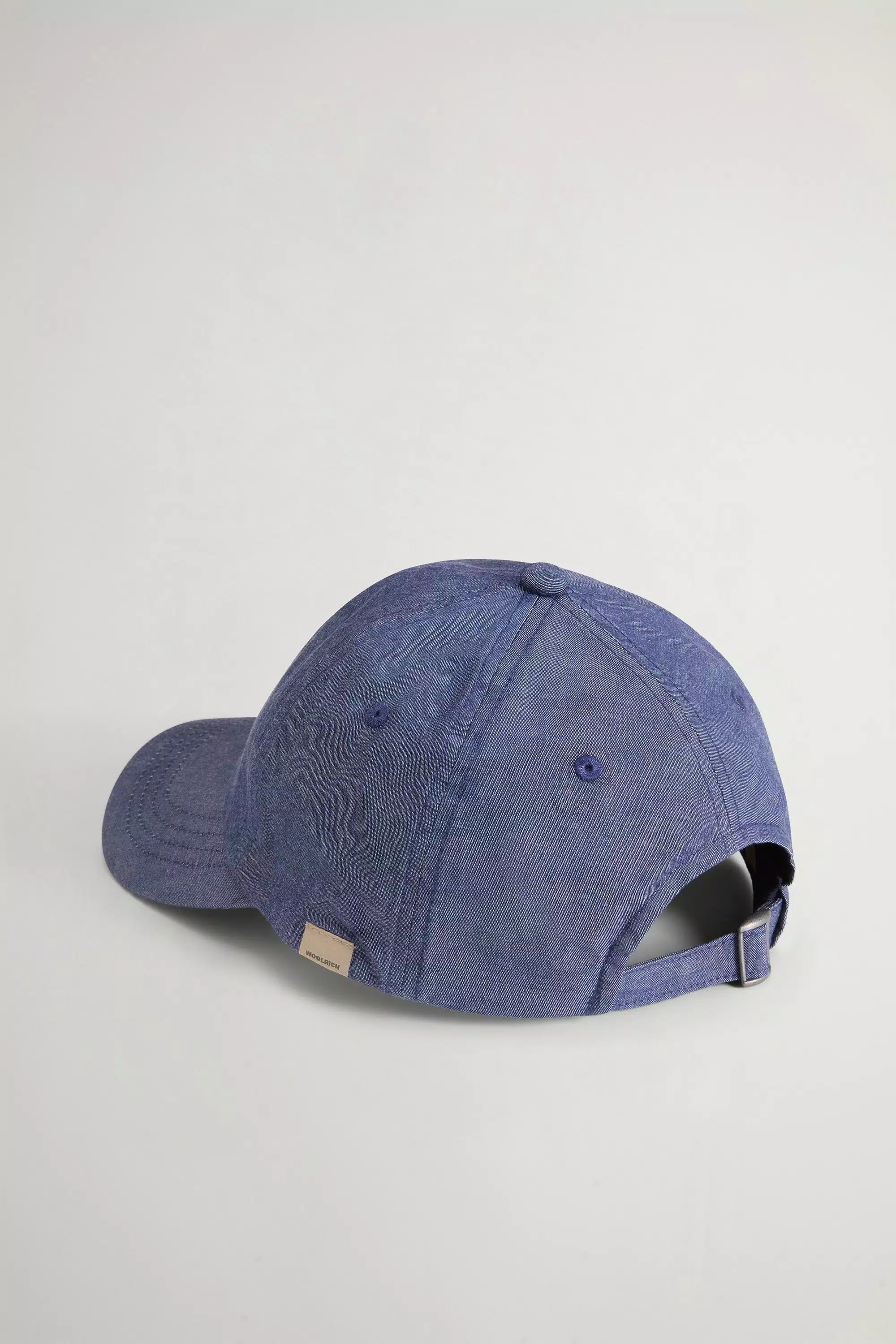 Boné de Beisebol em Denim de Algodão - Médio Índigo