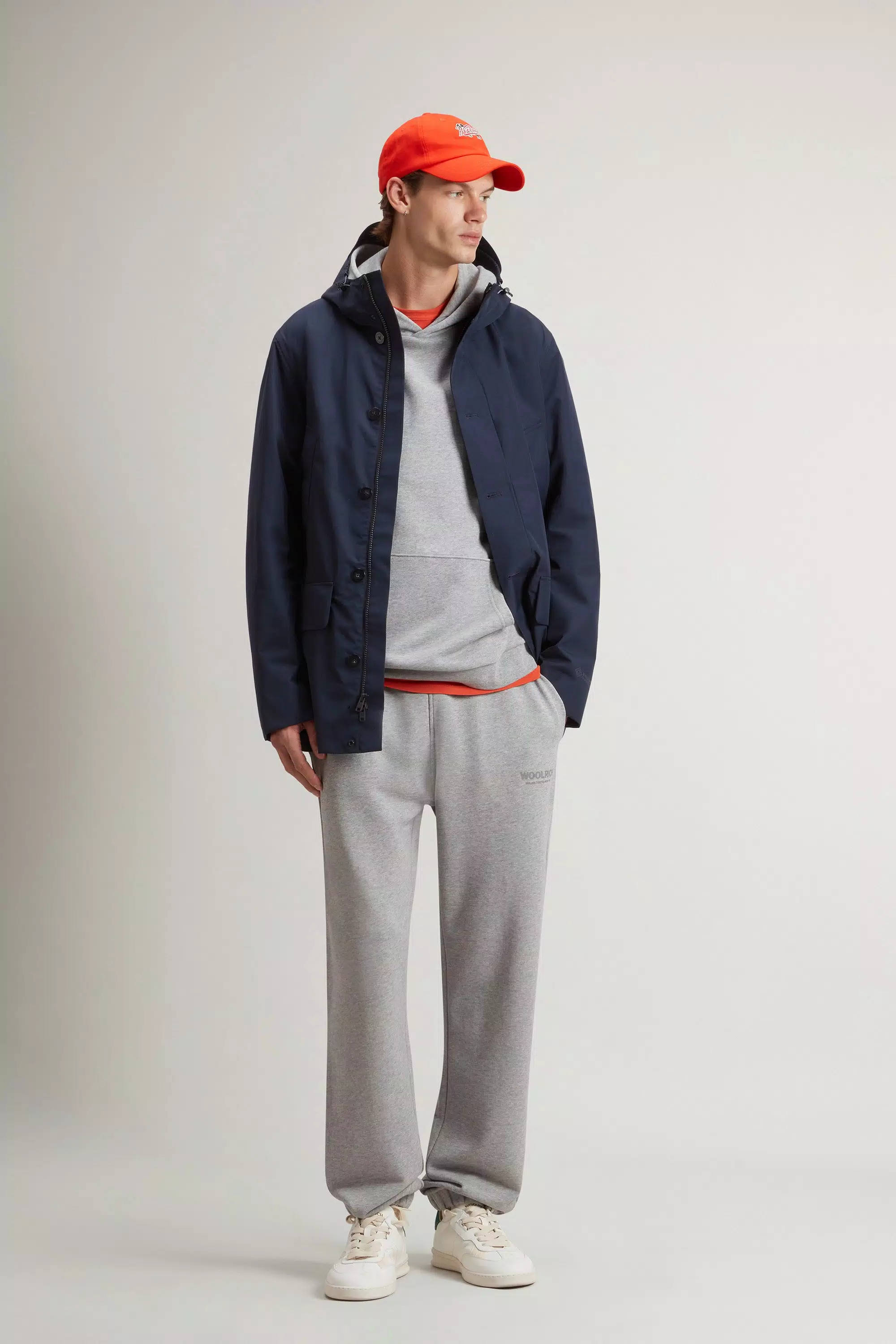 Parka de Verão em Tecido WINDSTOPPER da GORE-TEX LABS - Azul Melton