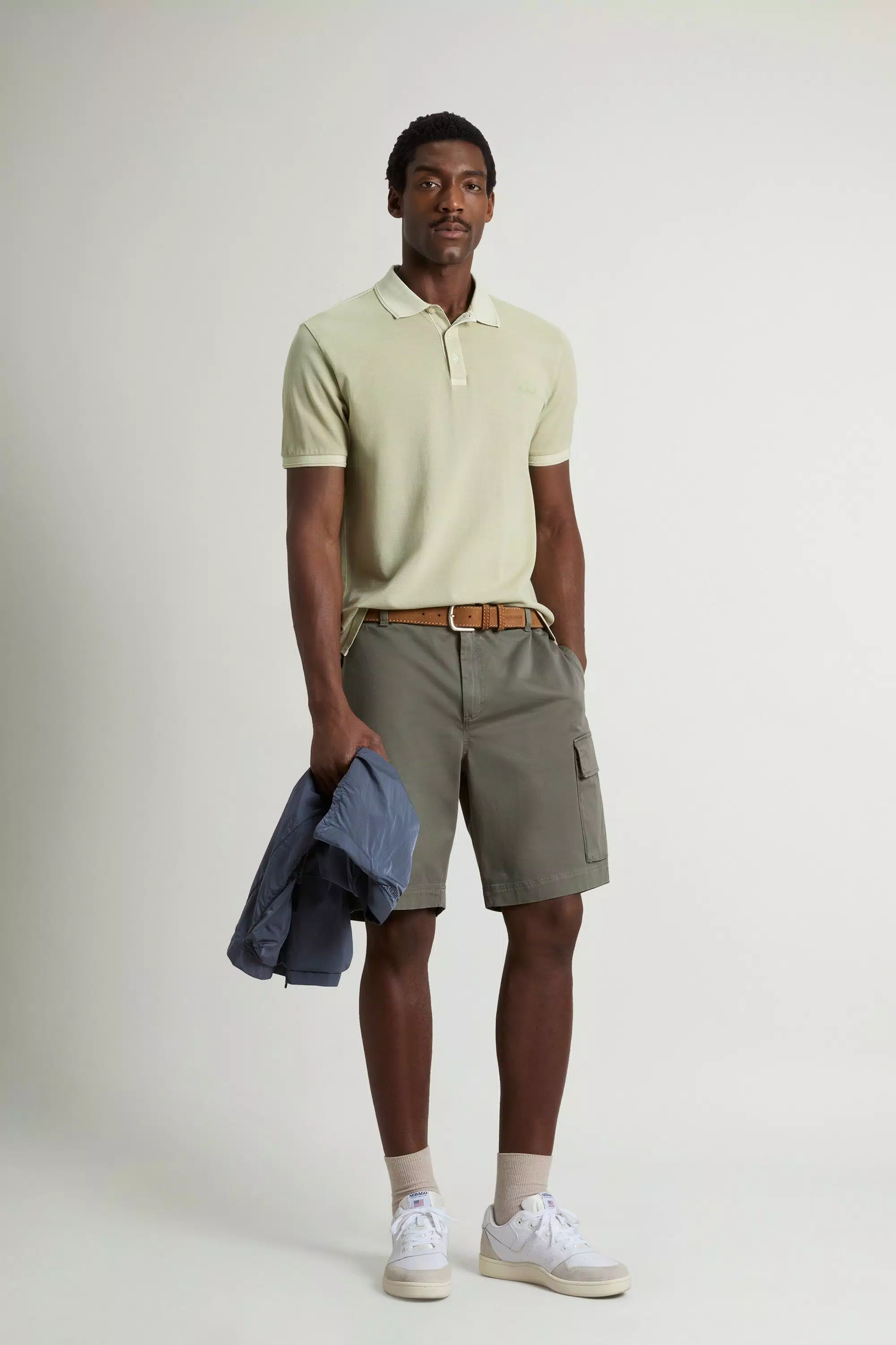 Camisa Polo Mackinack Colorida em Malha de Algodão Elástico - Lint Desbotado