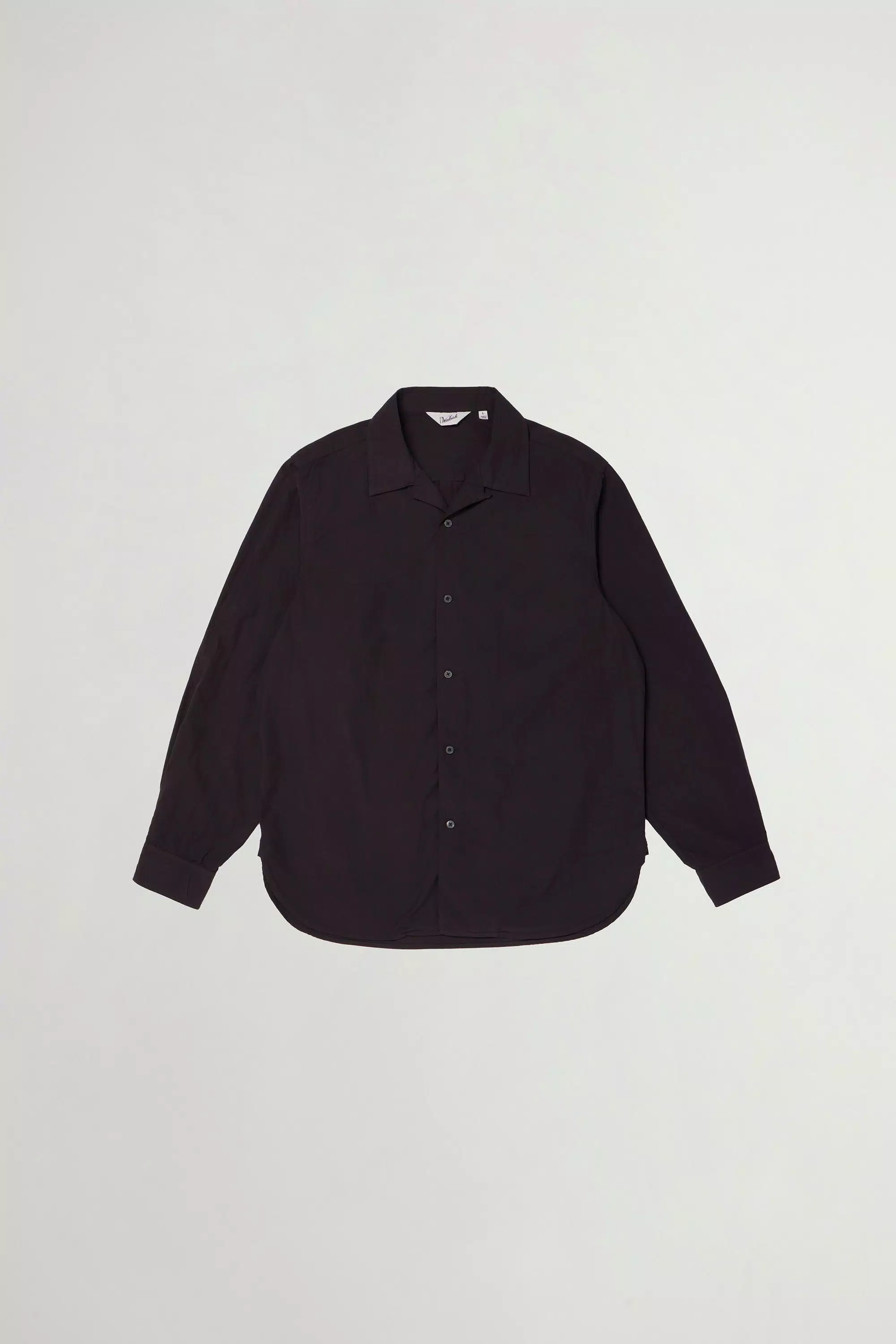 Camisa Country Tingida em Puro Popeline de Algodão - Cinza-escuro