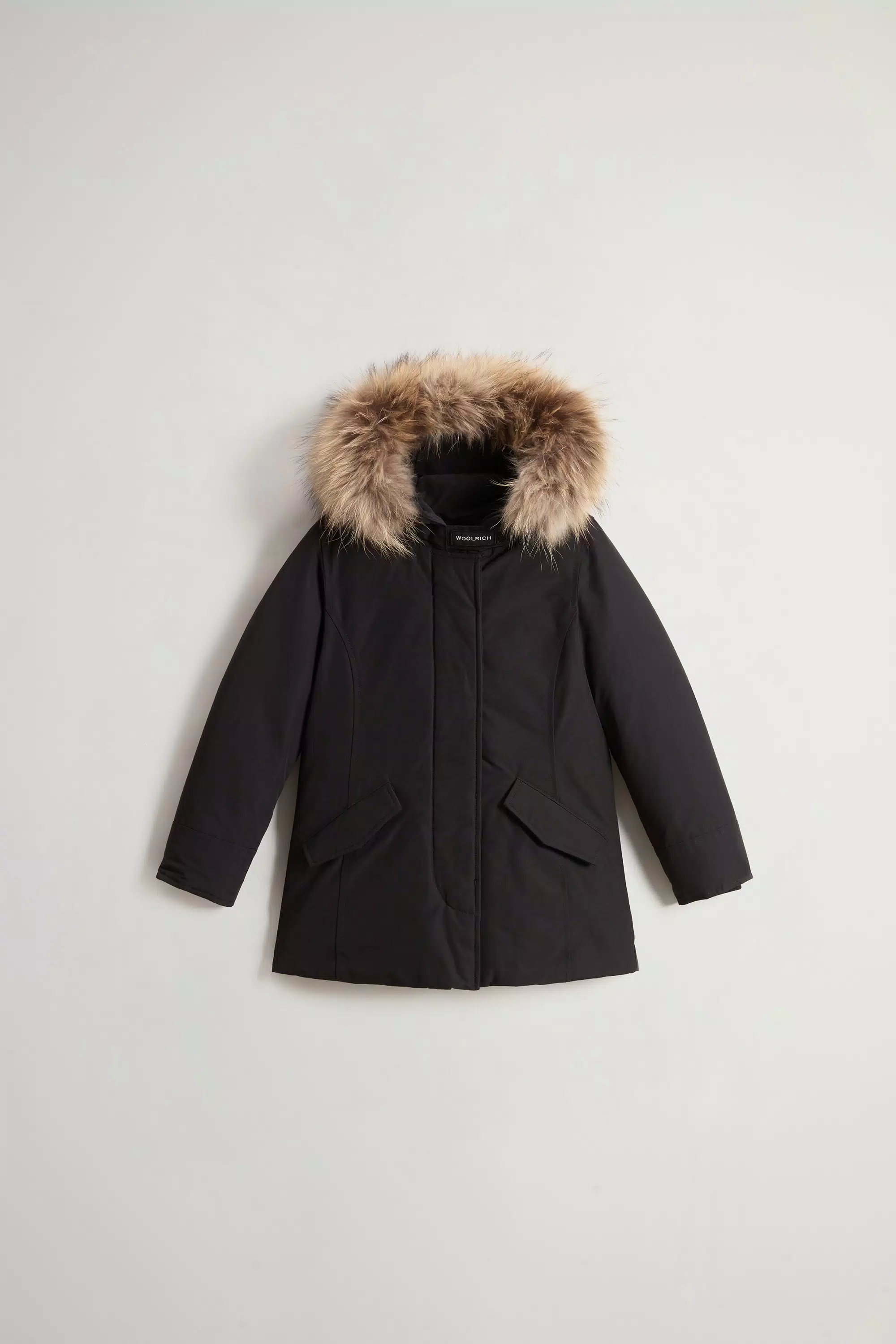 Mantos Feminino Arctic com Borda de Pelo Removível - Preto