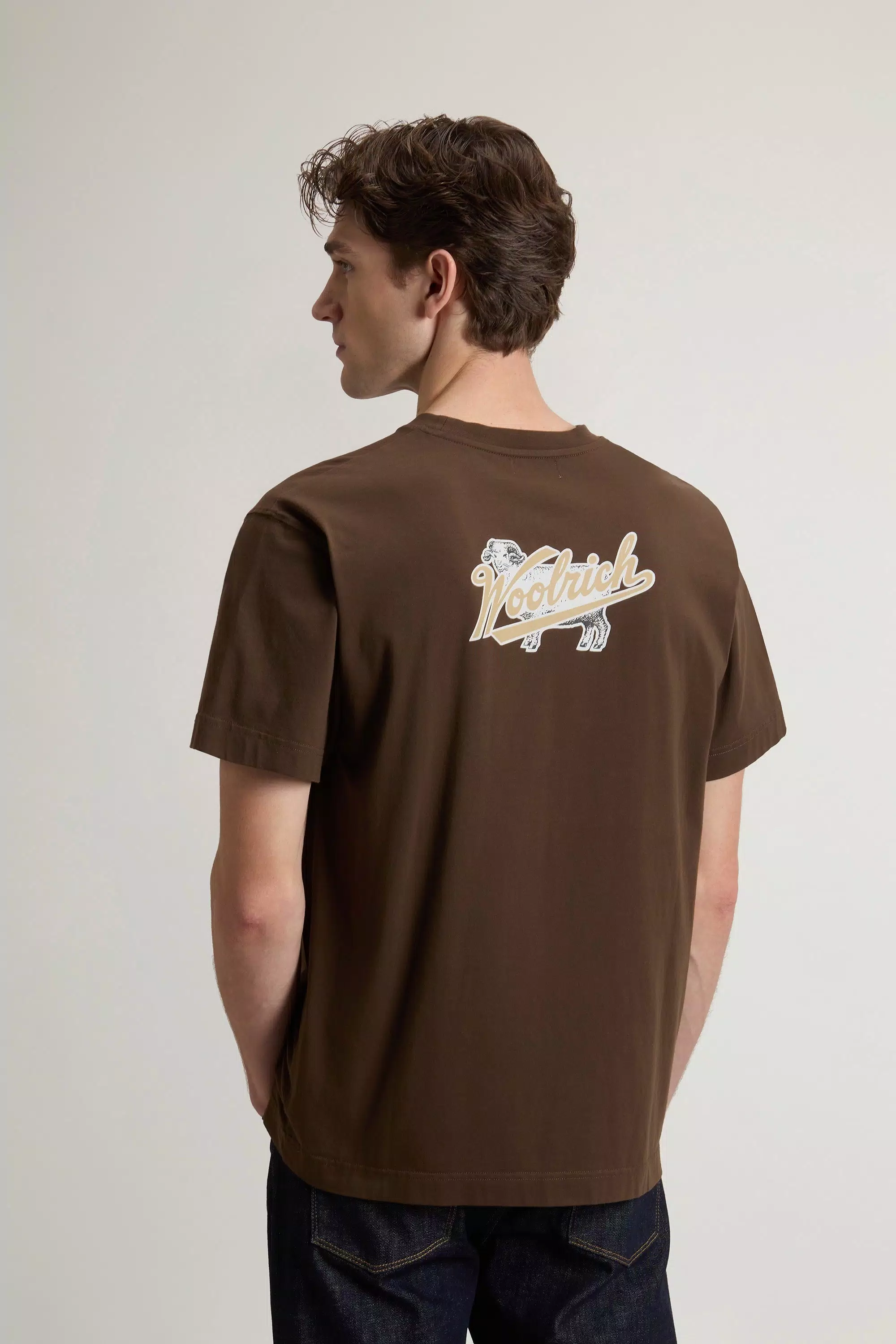 Camiseta de Algodão Puro com Logotipo - Preto Slate
